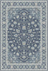 Teppich Eden in Marineblau mit Perlenmuster 