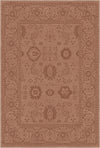 Legacy Eroded Floral Rust Teppich Anthrazit