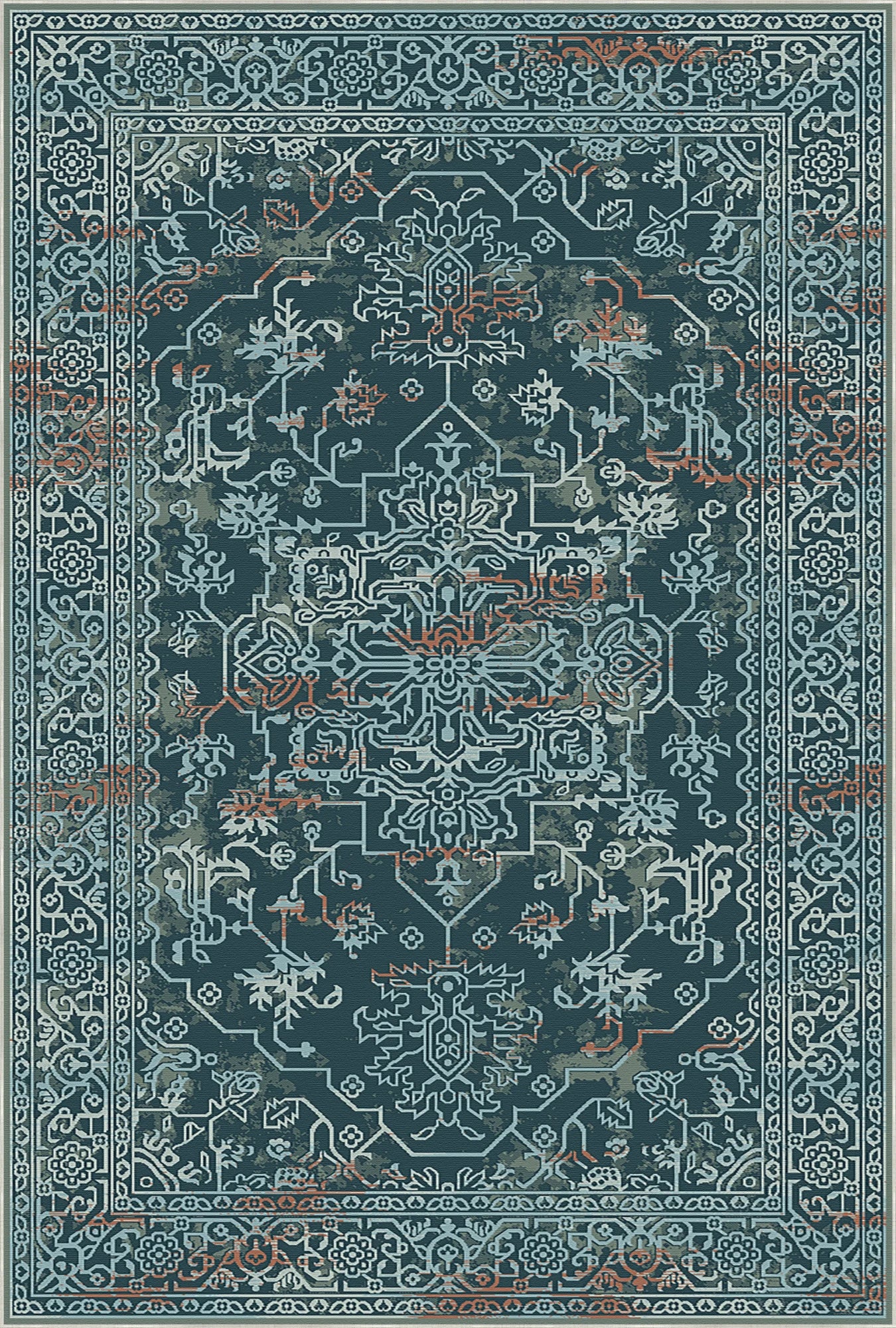 Oracle Ornamental Geometric Teal