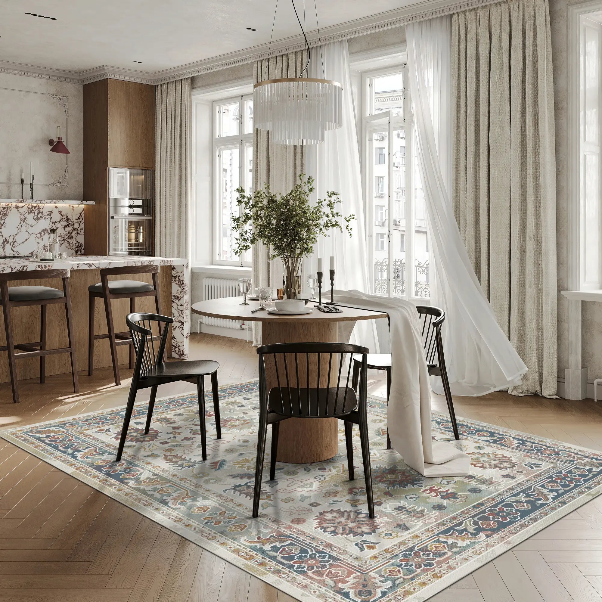 Legacy Verziertes Botanisch Blau