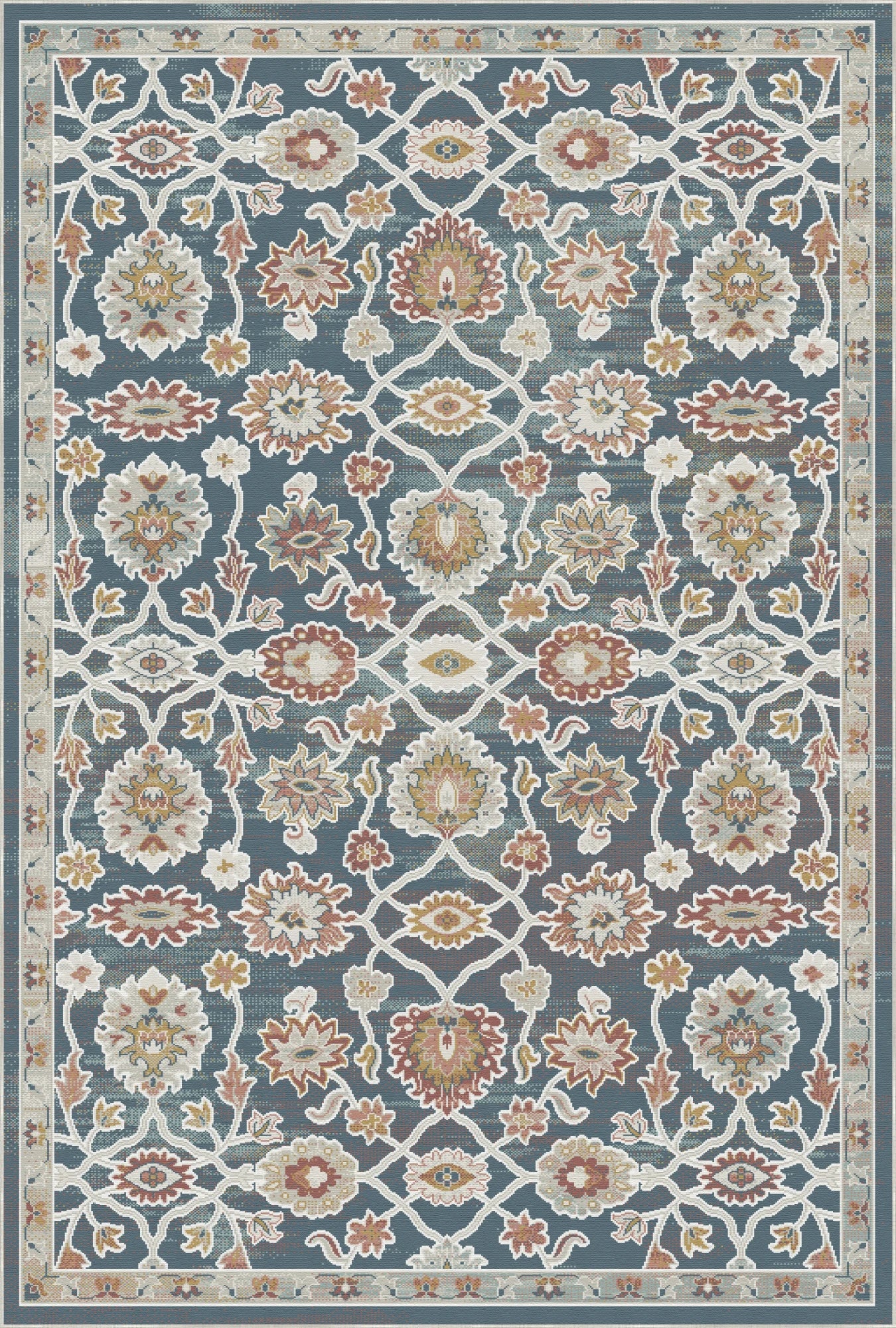 Kaiserliches Botanisches Gitter Blau