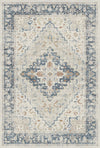 Marineblauer Elfenbein Heritage Teppich Marineblau