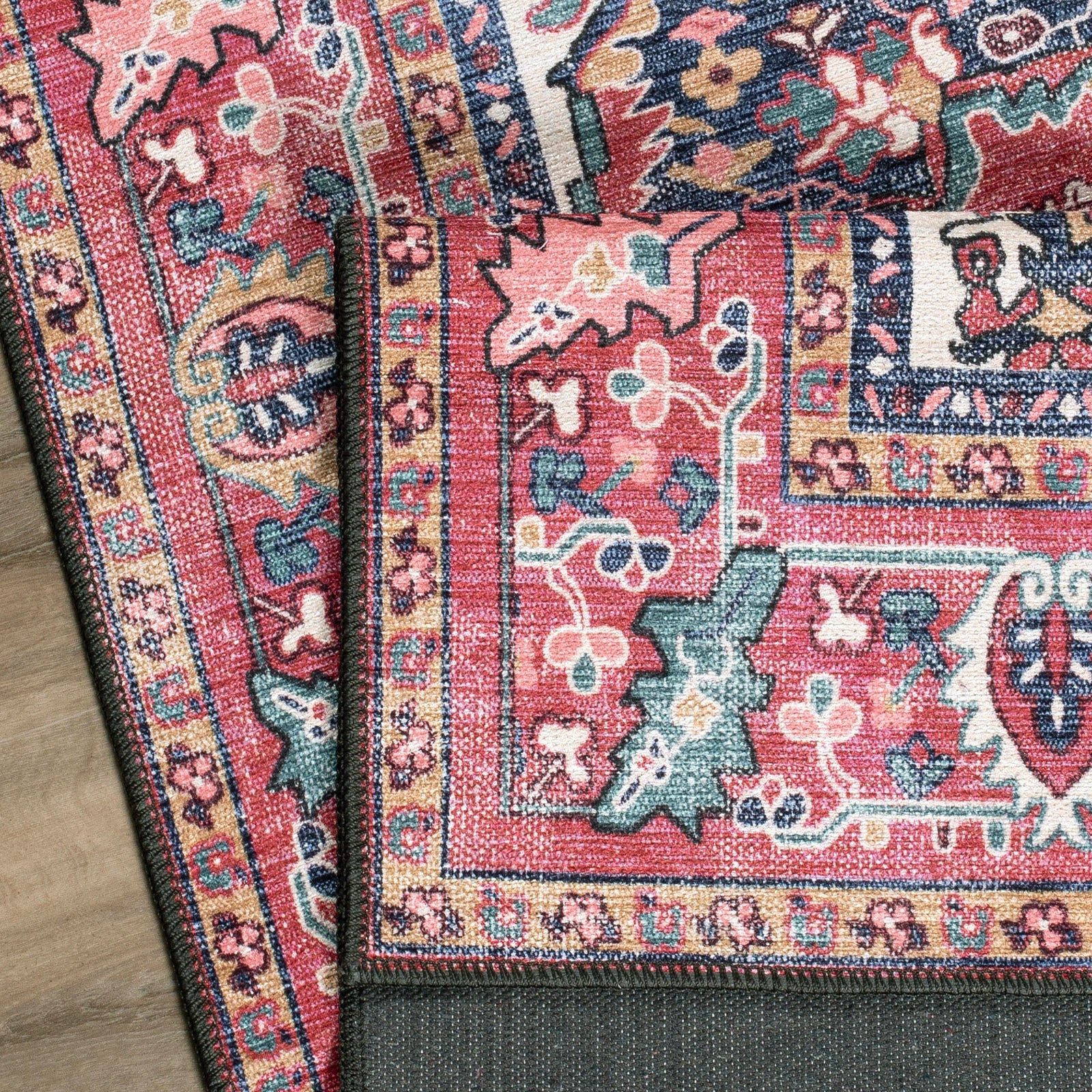 Floral Persian Washable Rug