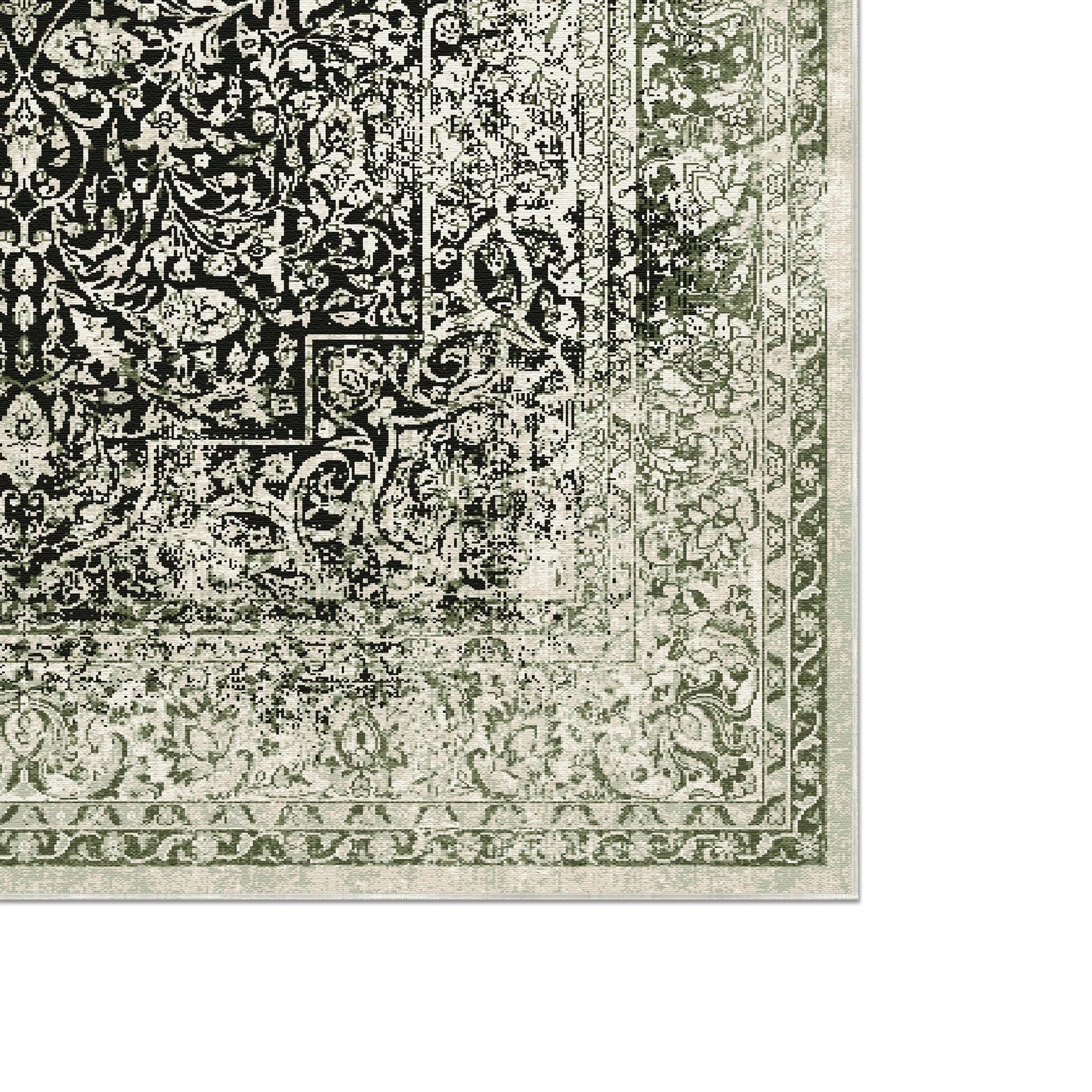Salbei Onyx Medaillon Teppich