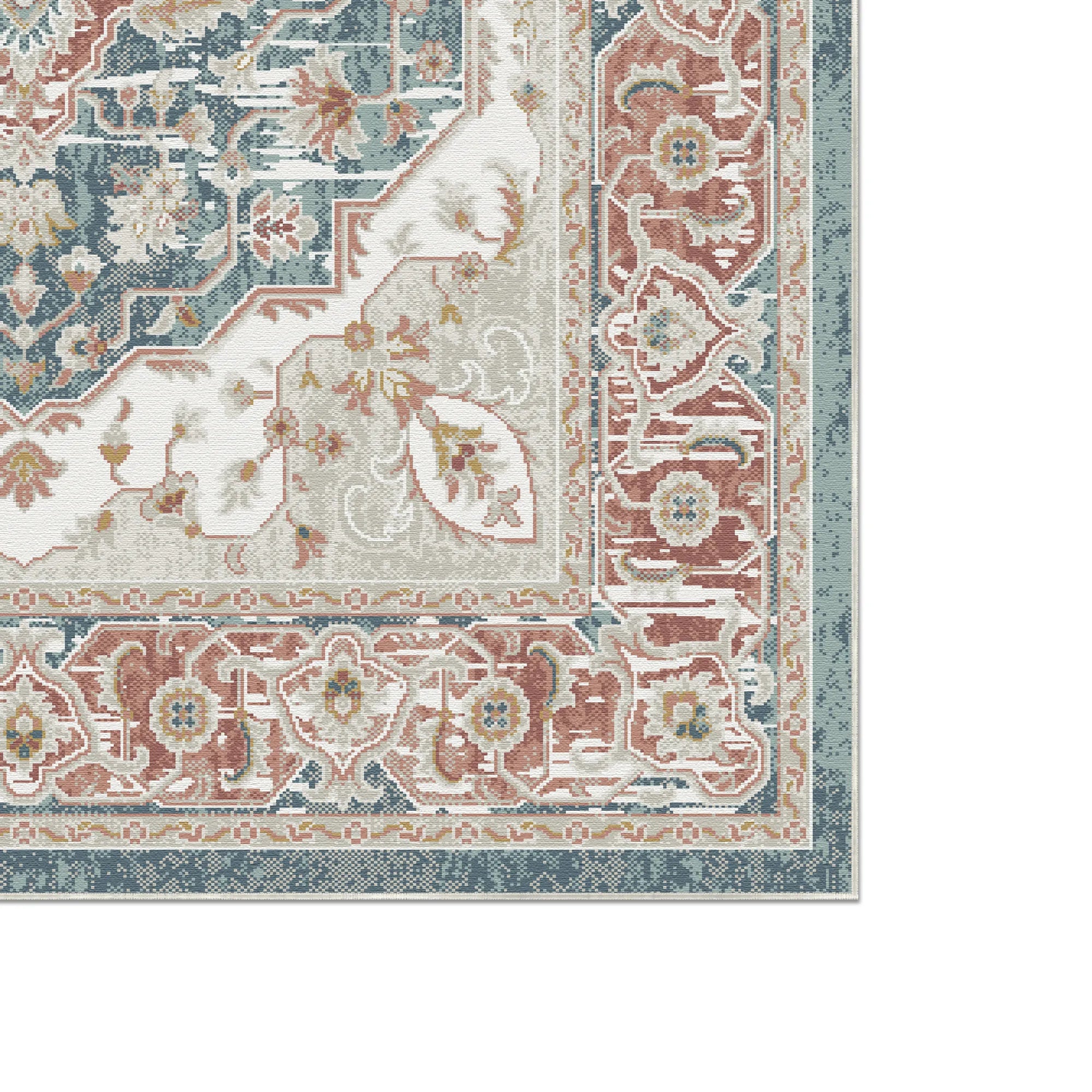 Regency Verziertes Medaillon Blau