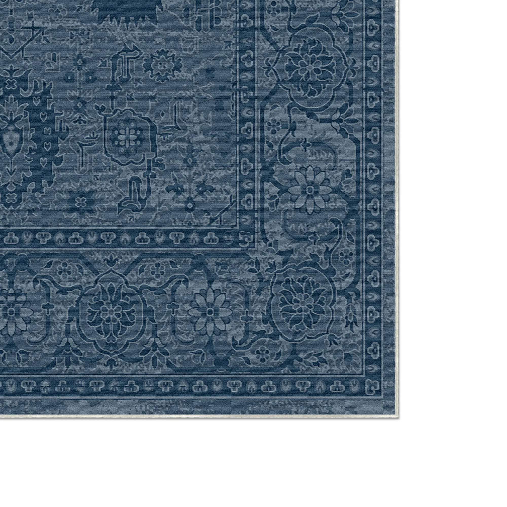 Legacy Teppich mit Vintage in Marineblau