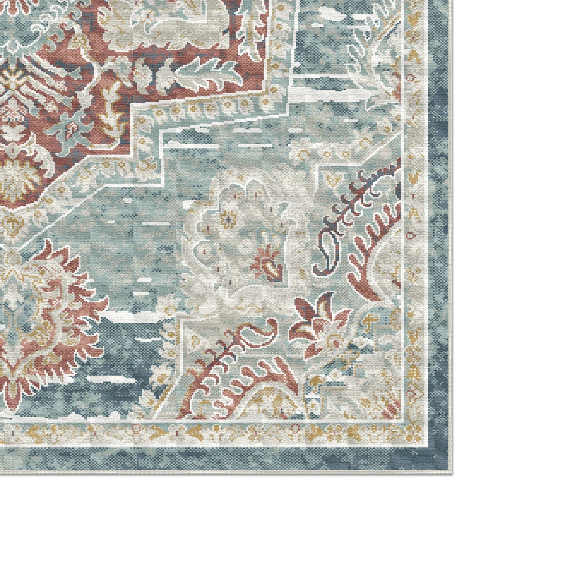 Saphirblaues Wappenmosaik