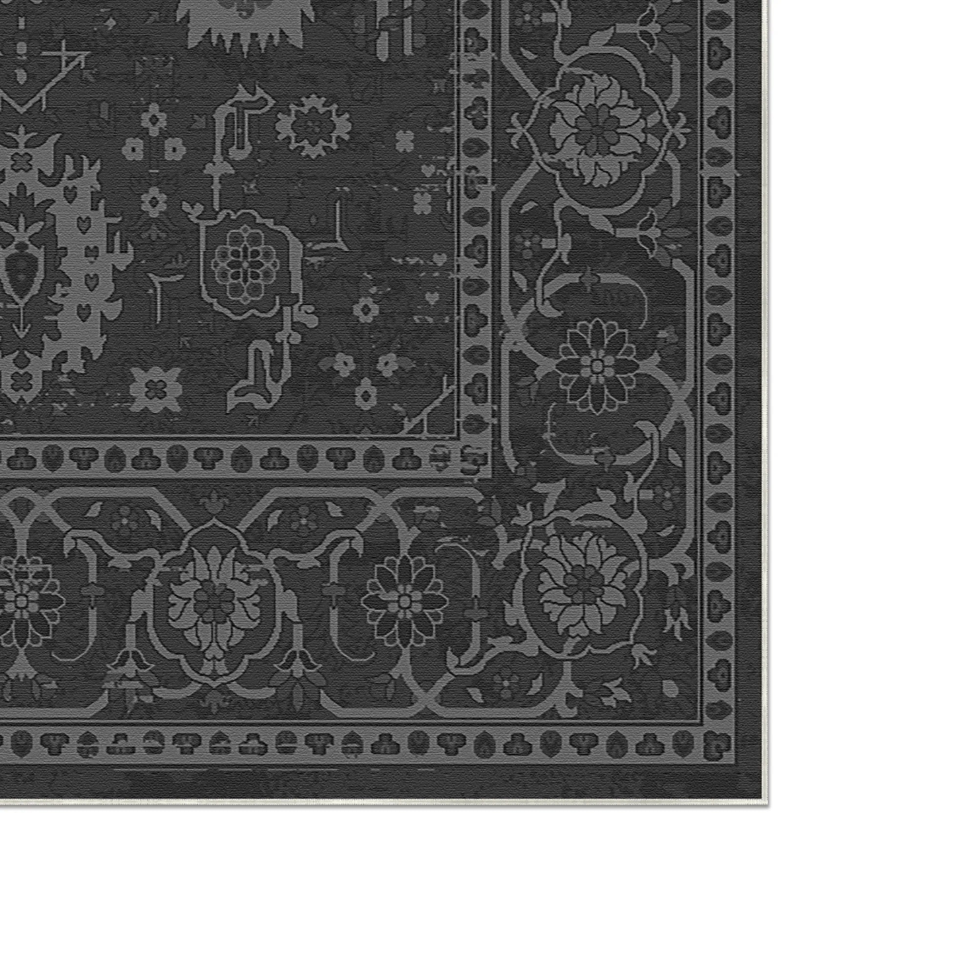 Legacy Eroded Floral Charcoal Teppich