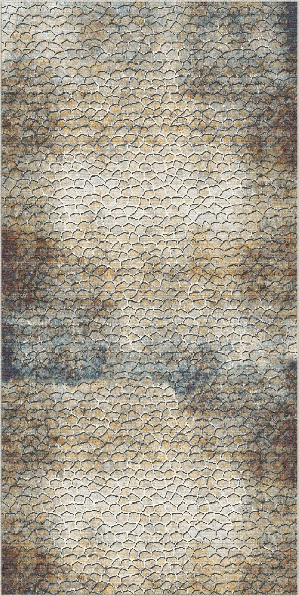 Essaouira Küste Abstrakter Waschbarer Teppich
