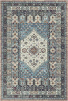 Waschbarer Teppich Brescia Silver Indigo