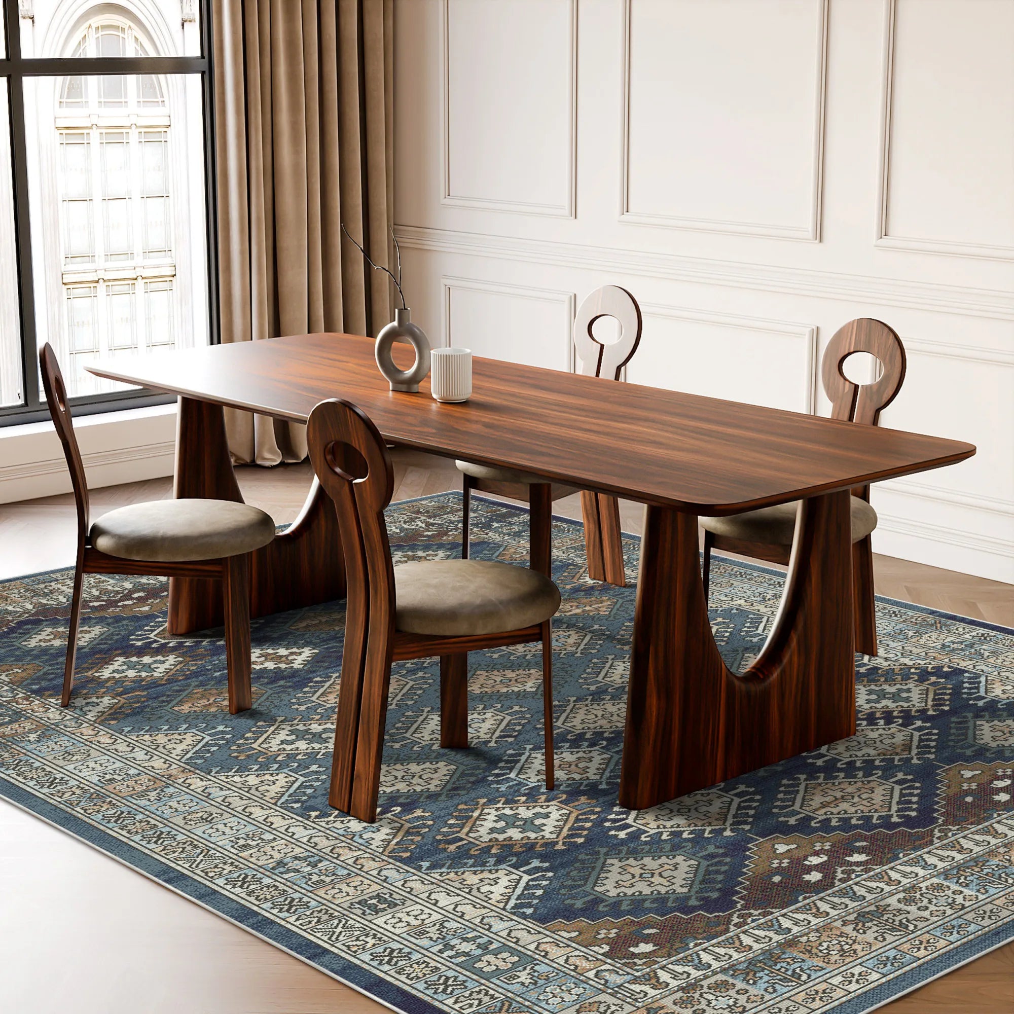 Karthago Indigo Stammes Teppich