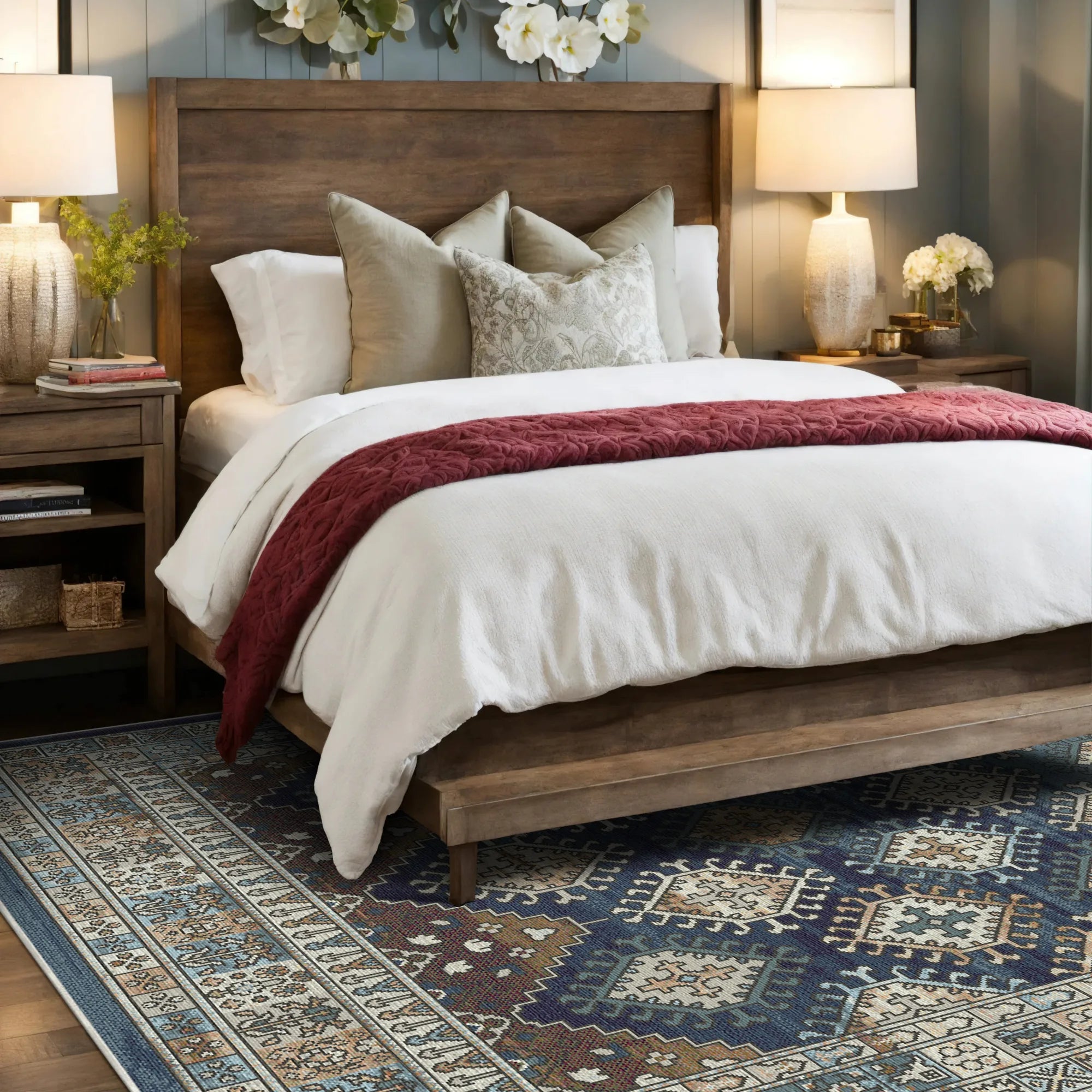 Karthago Indigo Stammes Teppich