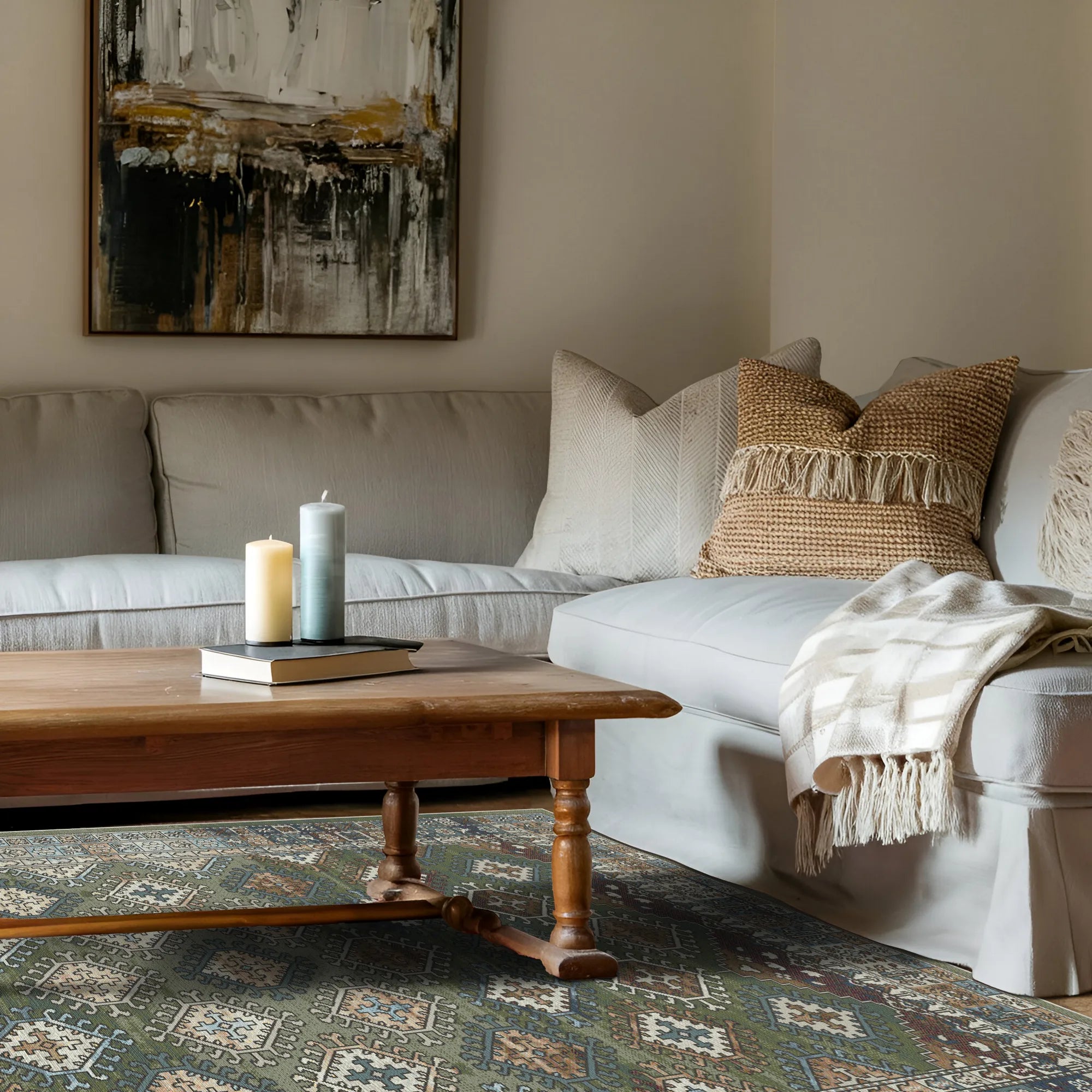 Waschbarer Teppich Galway Moss