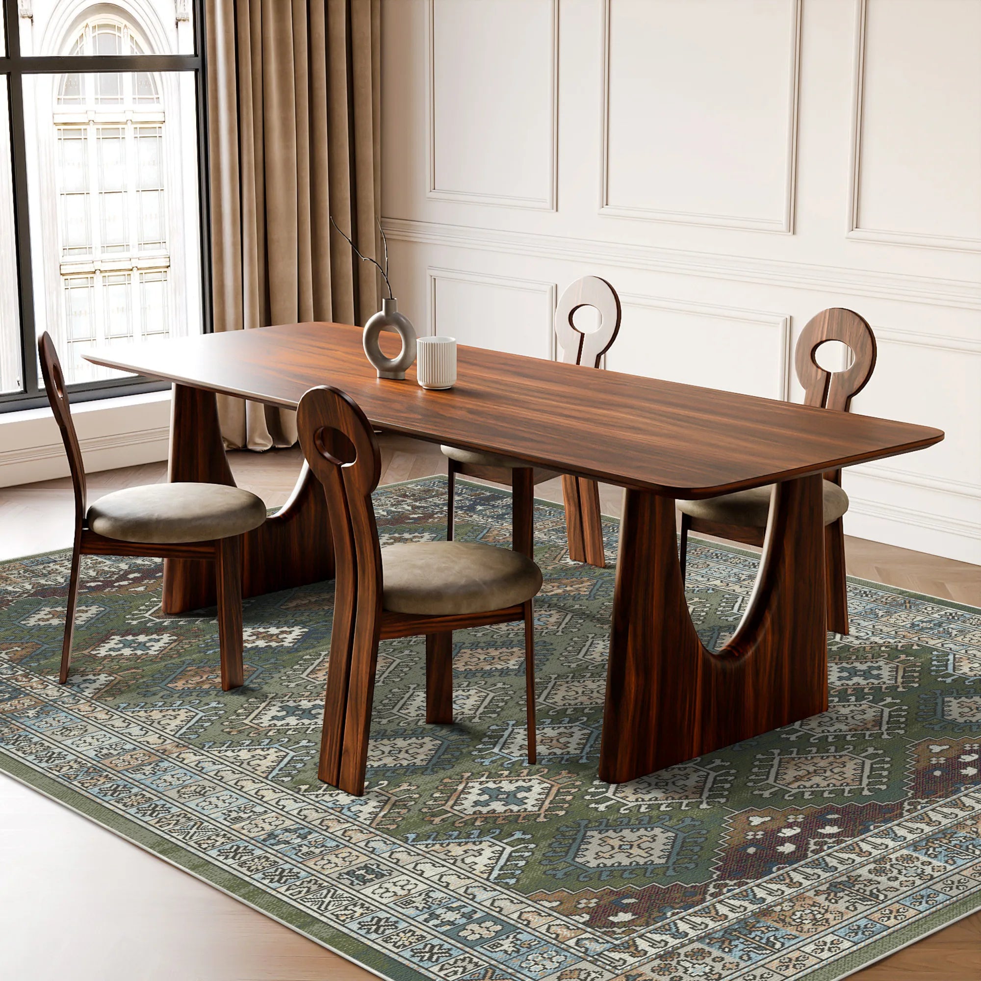 Waschbarer Teppich Galway Moss