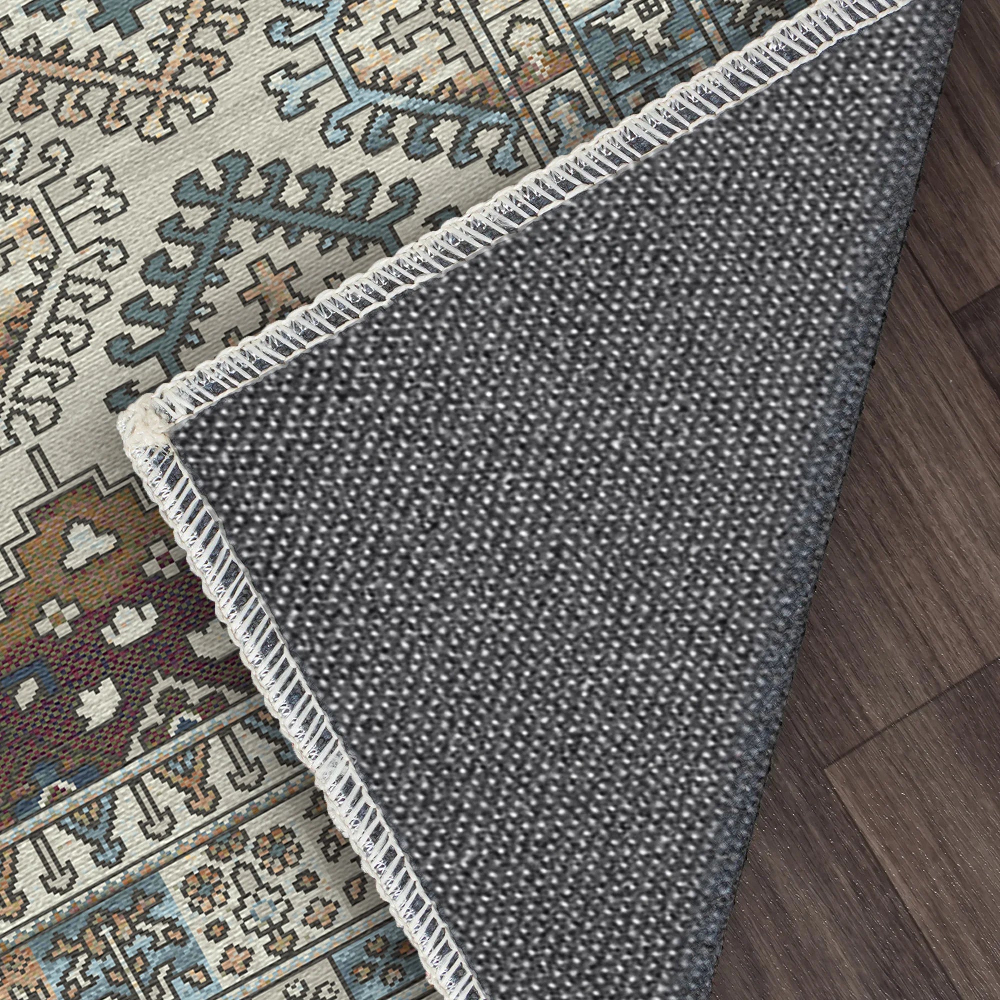 Waschbarer Teppich Palmyra Elfenbein