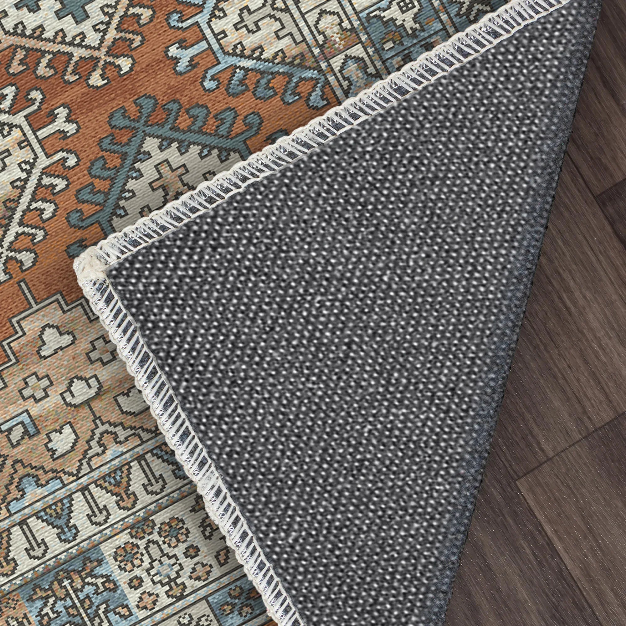 Petra Orangefarbener Stammesteppich