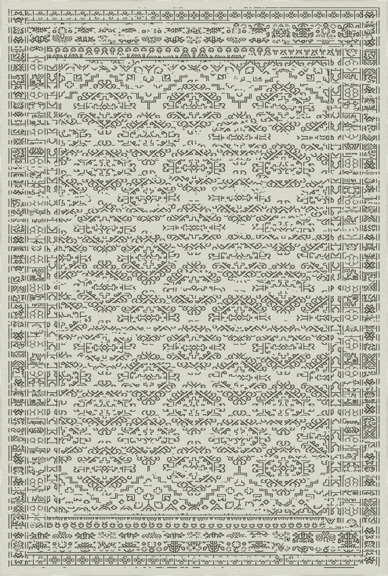 Knidos Elfenbein Stammesteppich