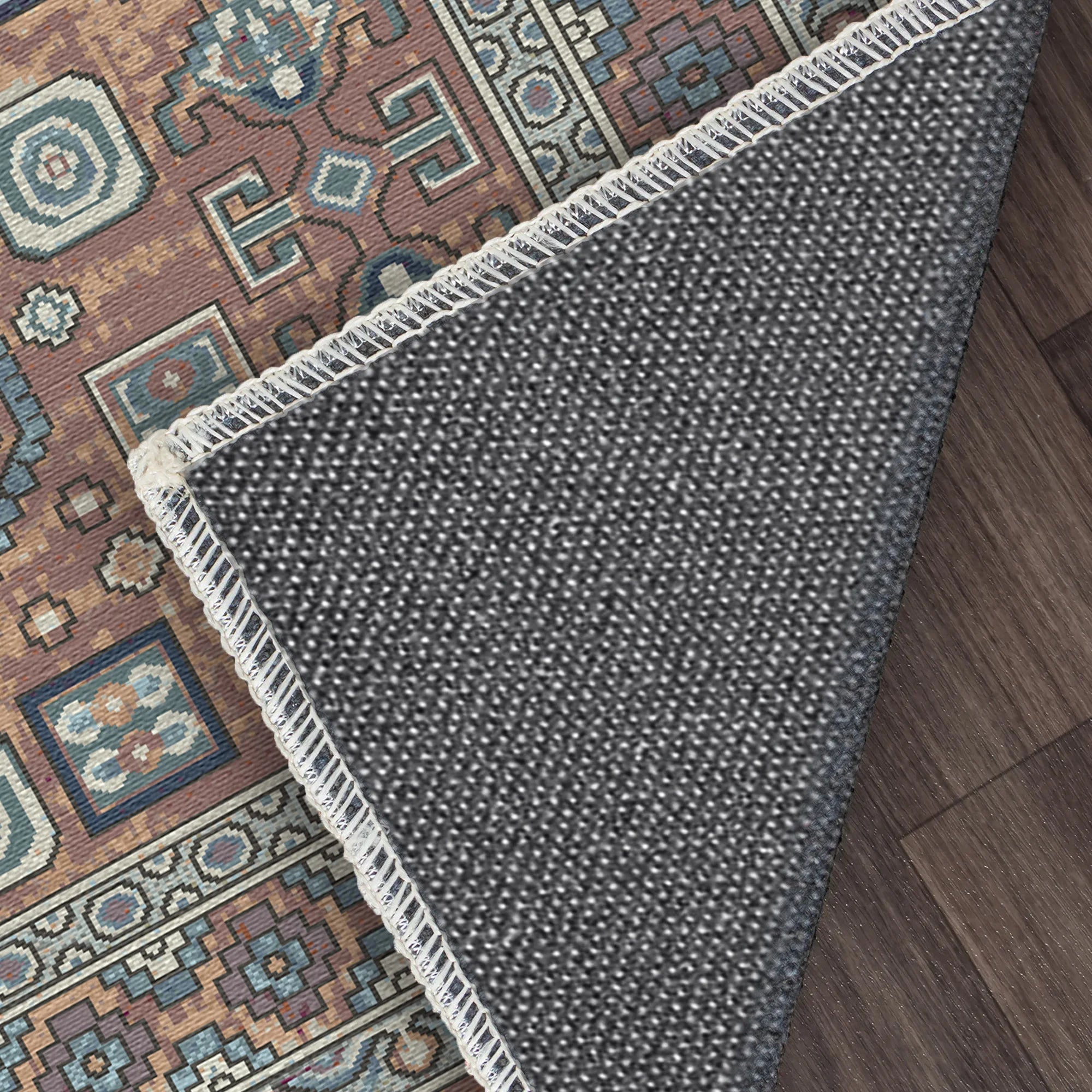 Granada Rost Waschbarer Teppich