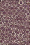 Buchara Pflaume Ikat Teppich Pflaume