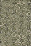 Galway Salbei Ikat Waschbarer Teppich Olivgrün