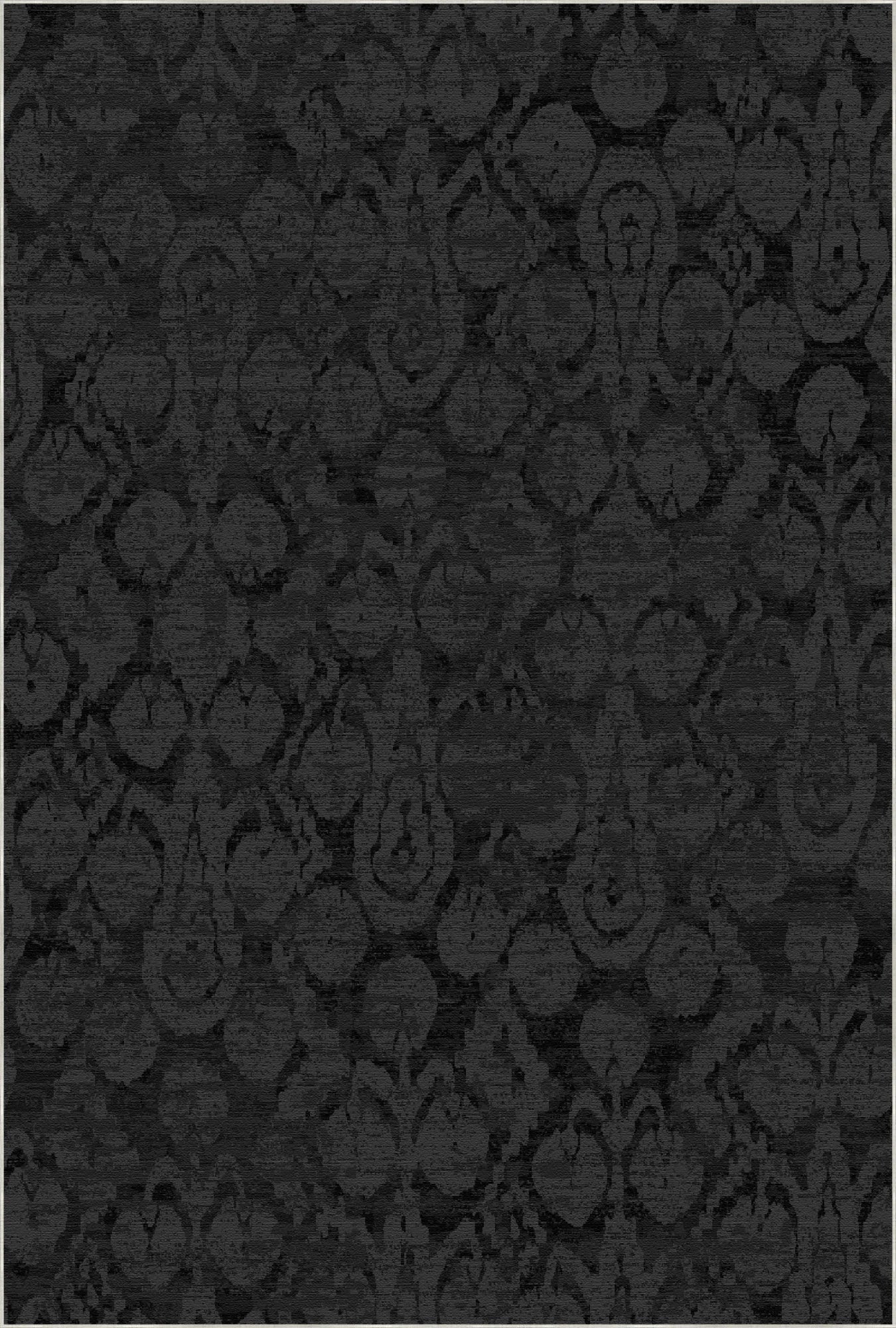 Midnight Shadow Ikat Teppich