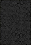 Mitternacht Schatten Ikat Teppich Schwarz