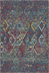 Marrakesch Saphir Ikat Teppich Violett