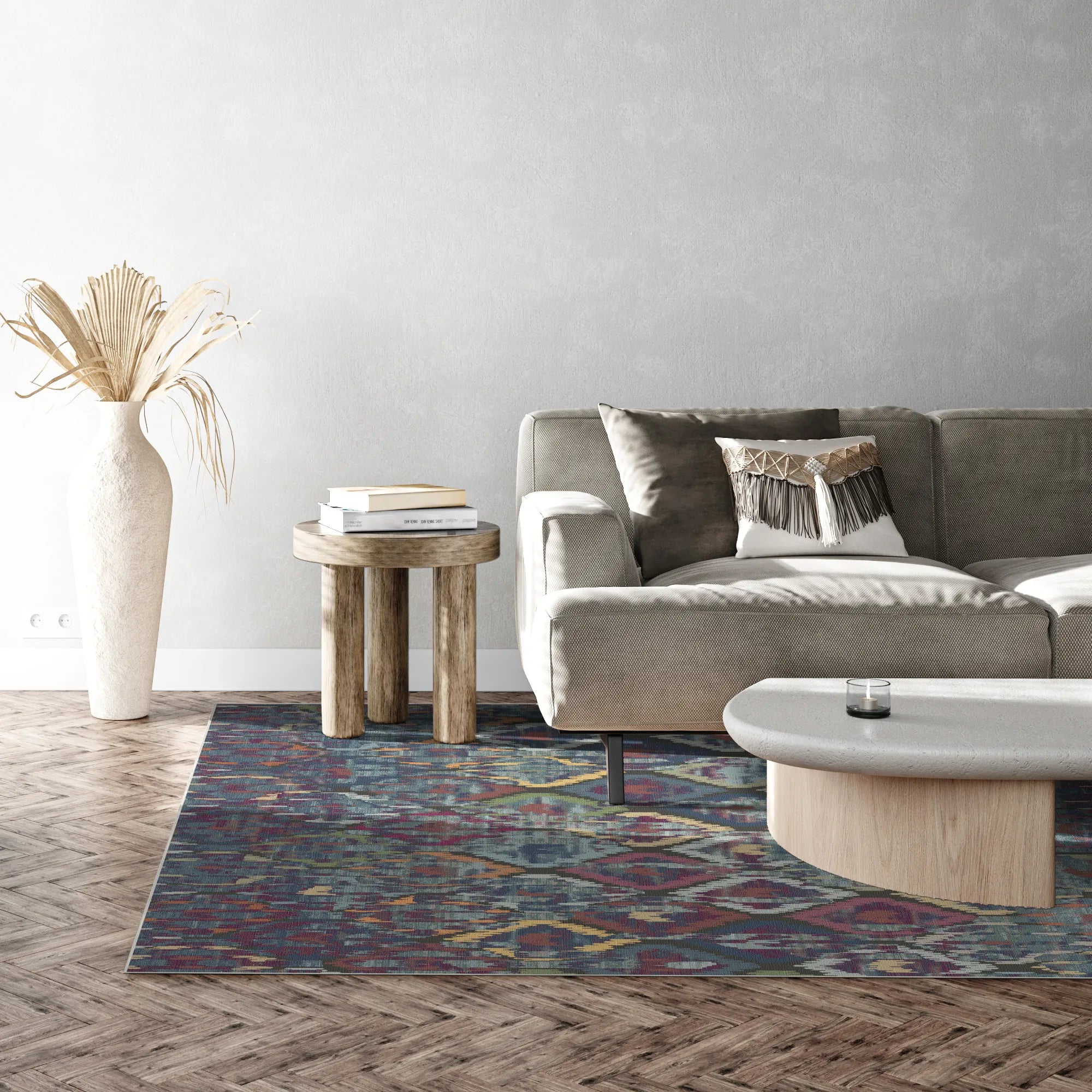 Marrakesch Saphir Ikat Teppich