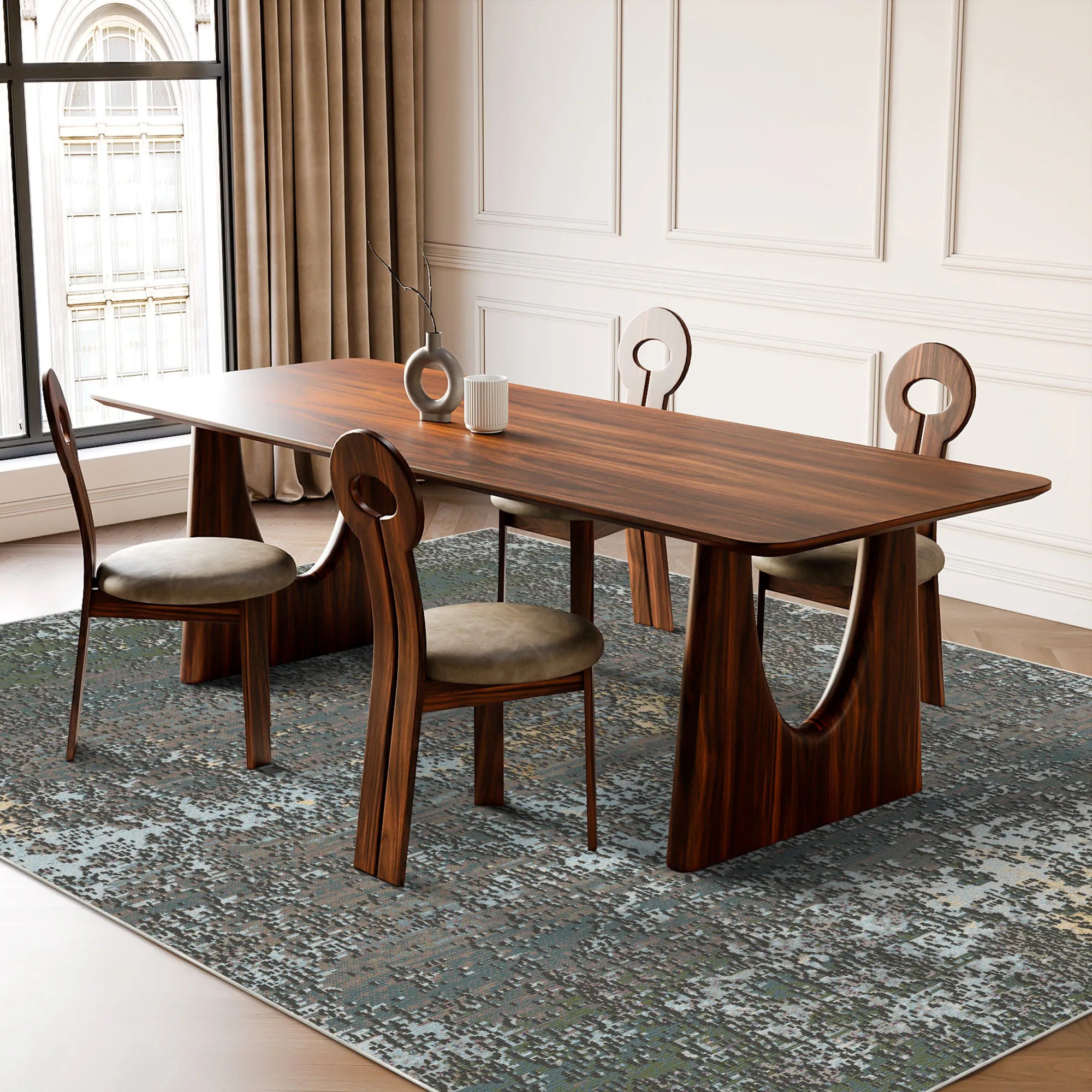 Abstrakter Teppich aus Ephesusmoos