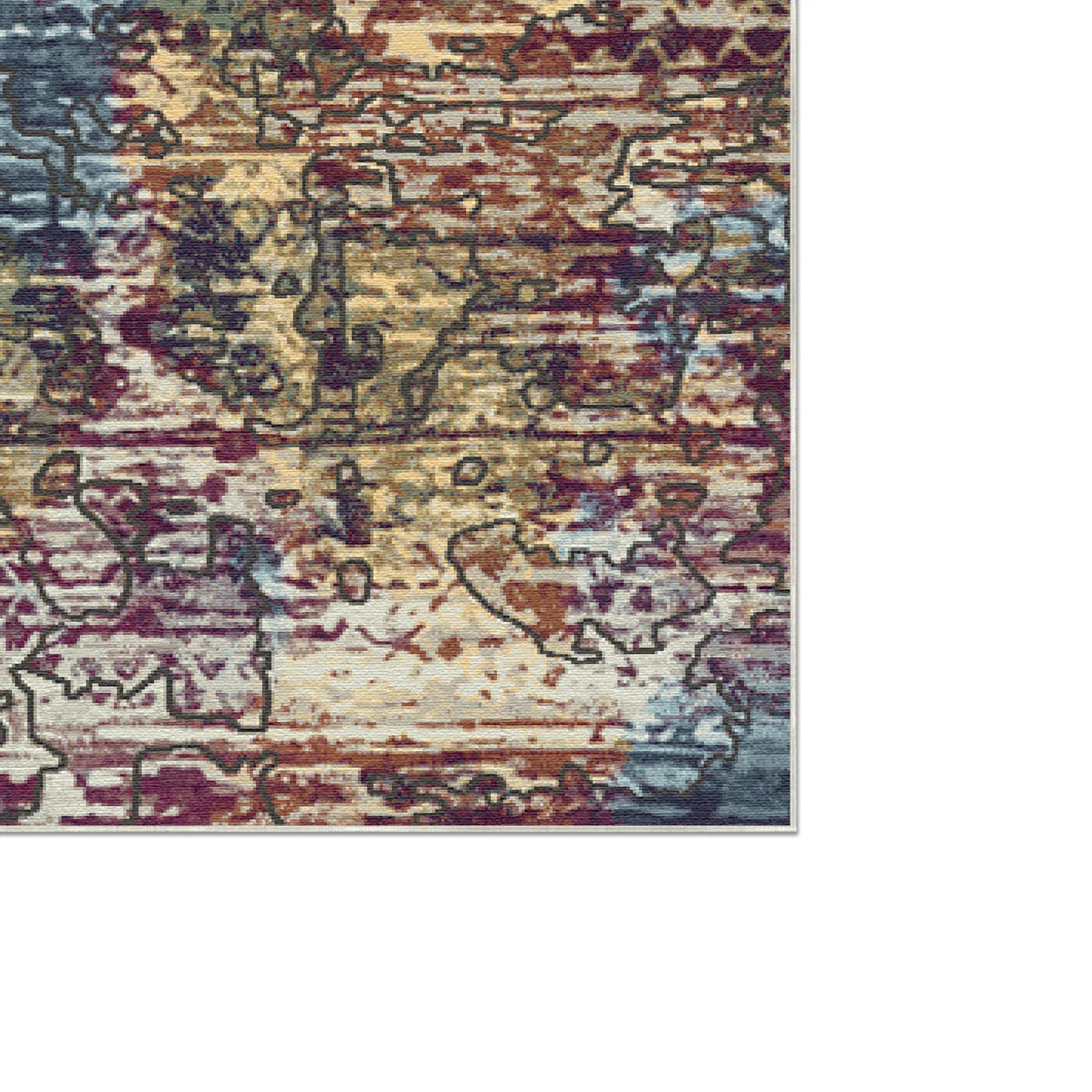 Sedona Abstrakter Tribal Teppich