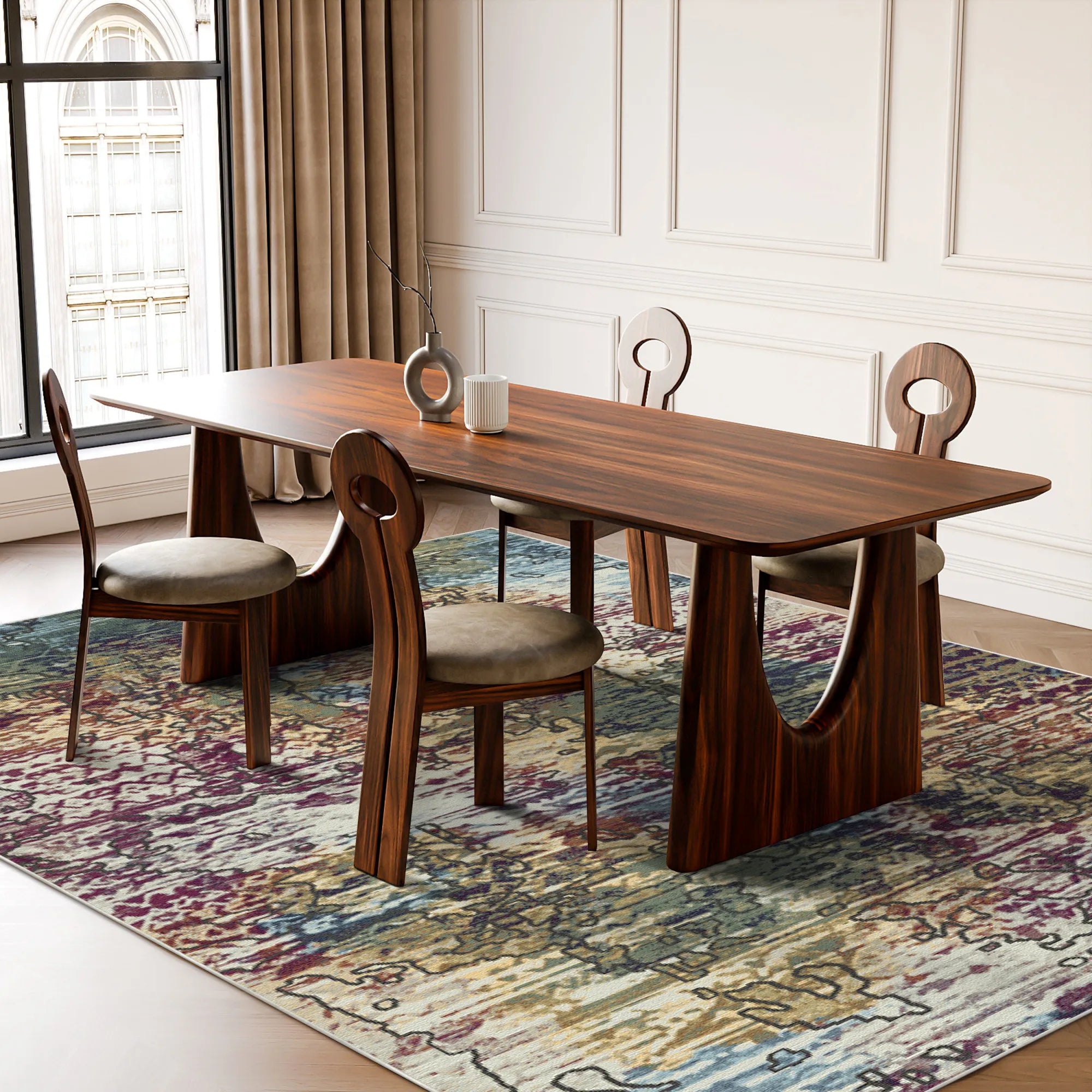 Sedona Abstrakter Tribal Teppich