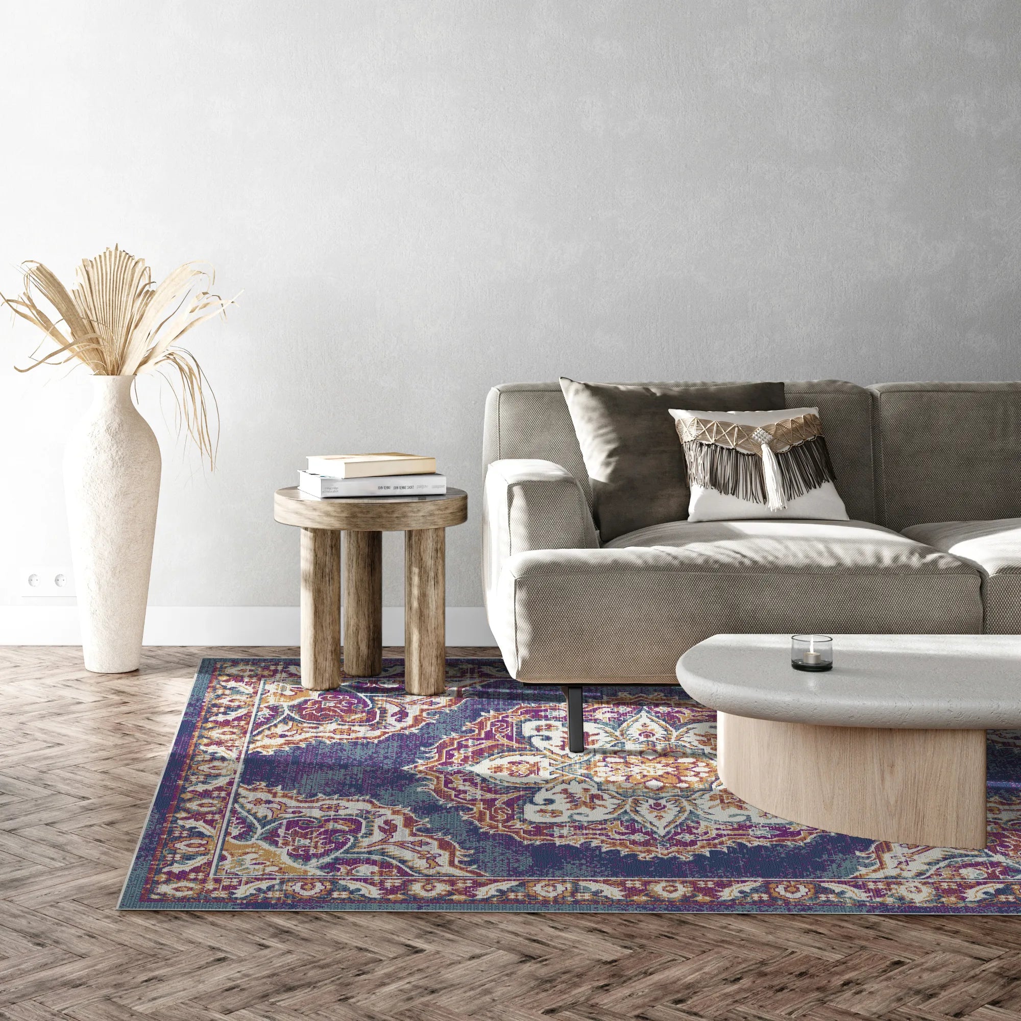 Isfahan Plum Heritage Teppich