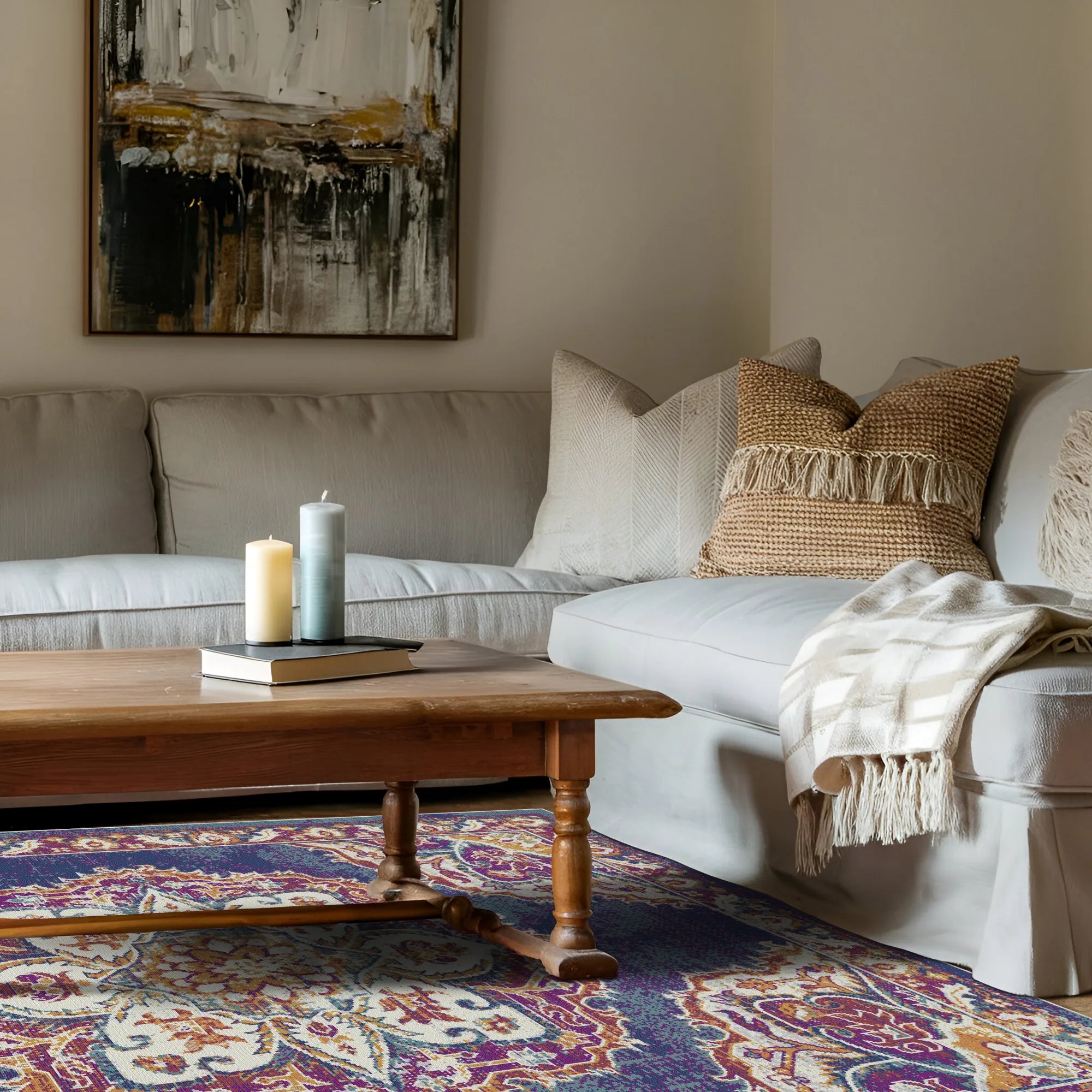 Isfahan Plum Heritage Teppich