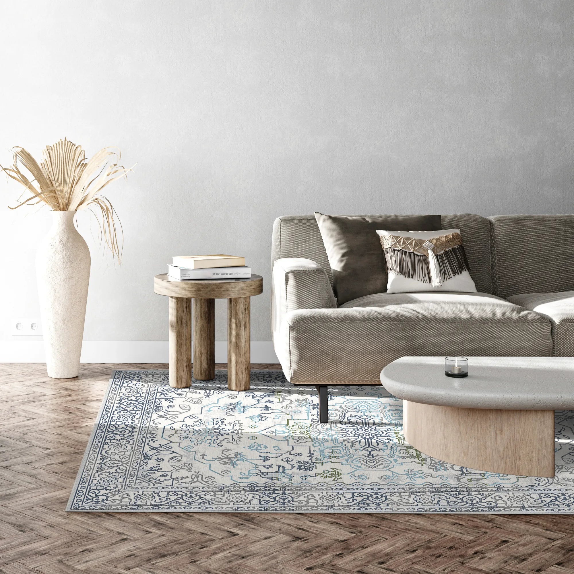 Stockholm Azure Heritage Teppich