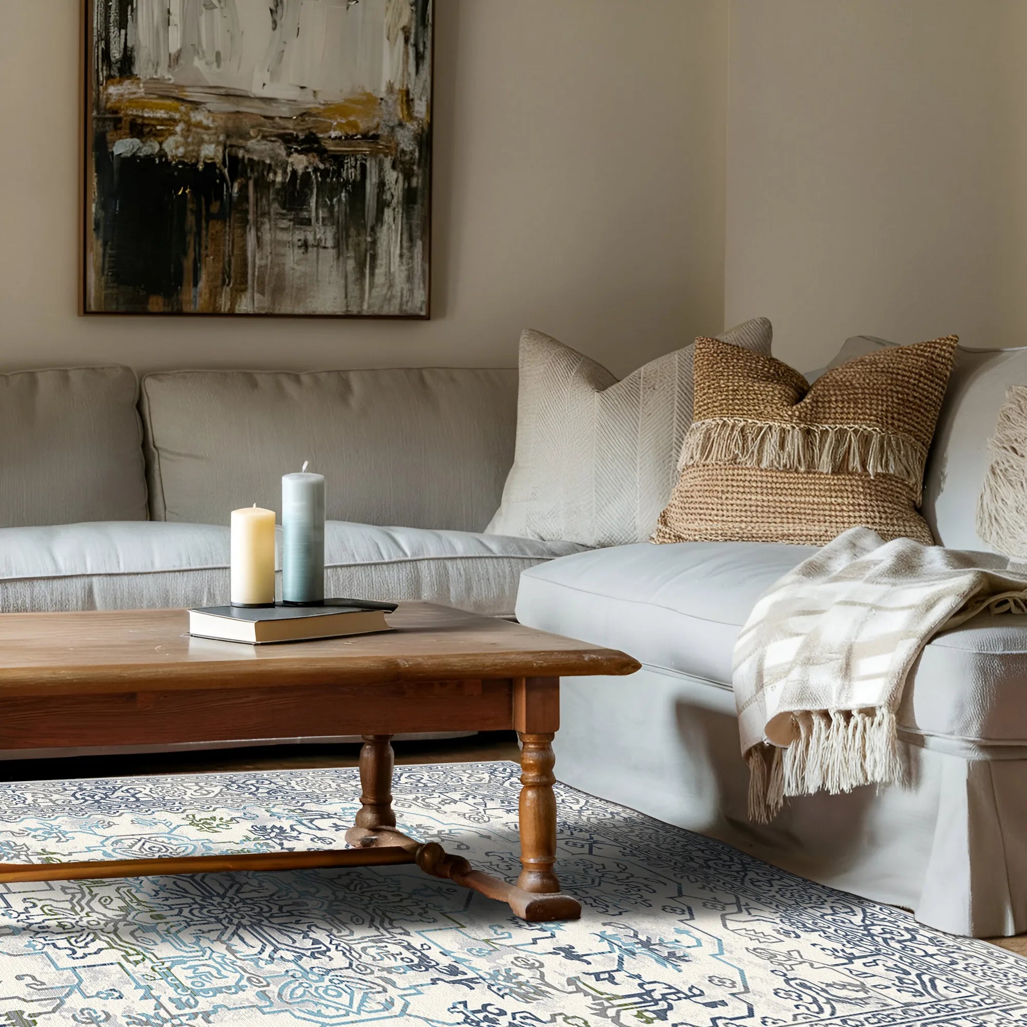 Stockholm Azure Heritage Teppich