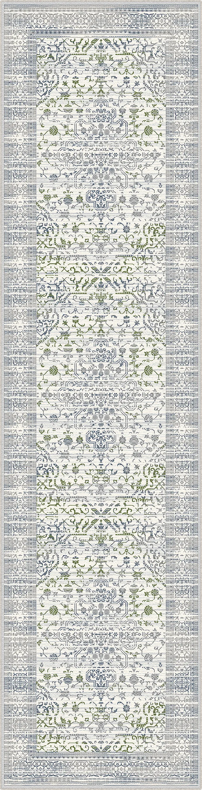 Olympus Garden Floral Waschbarer Teppich