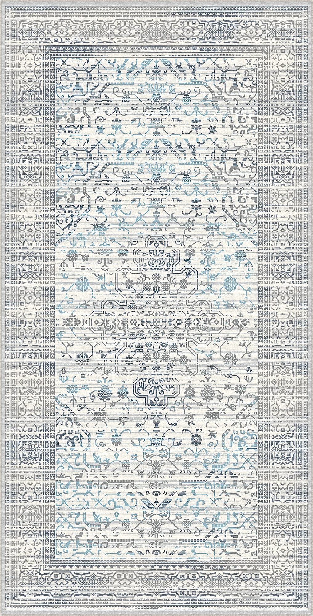 Olympus Sky Floral Waschbarer Teppich