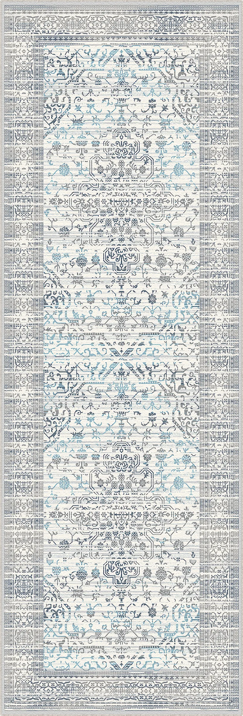 Olympus Sky Floral Waschbarer Teppich