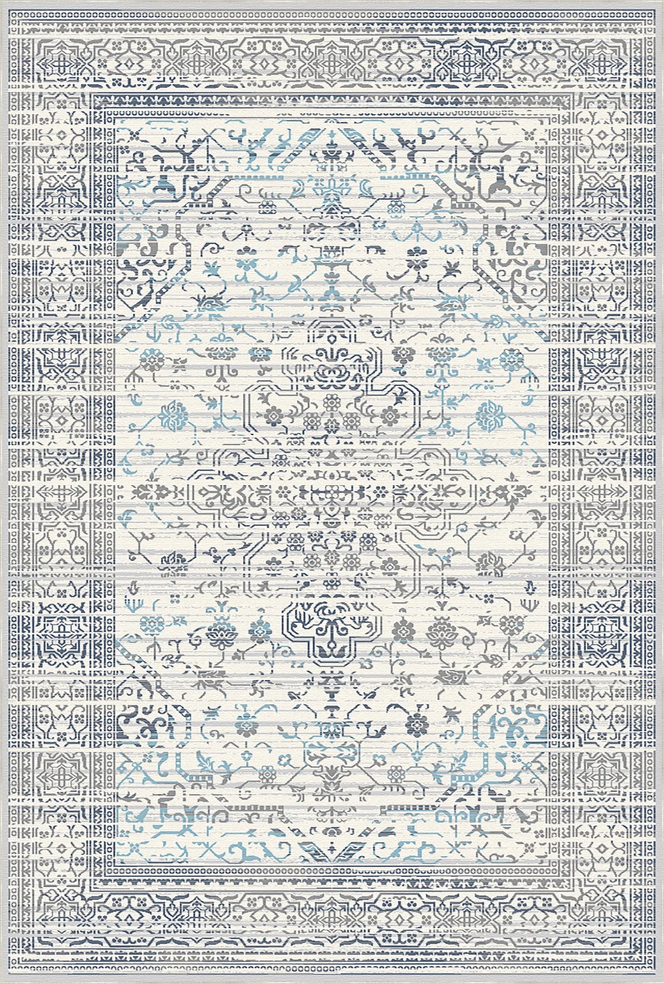 Waschbarer Teppich Olympus Sky Floral