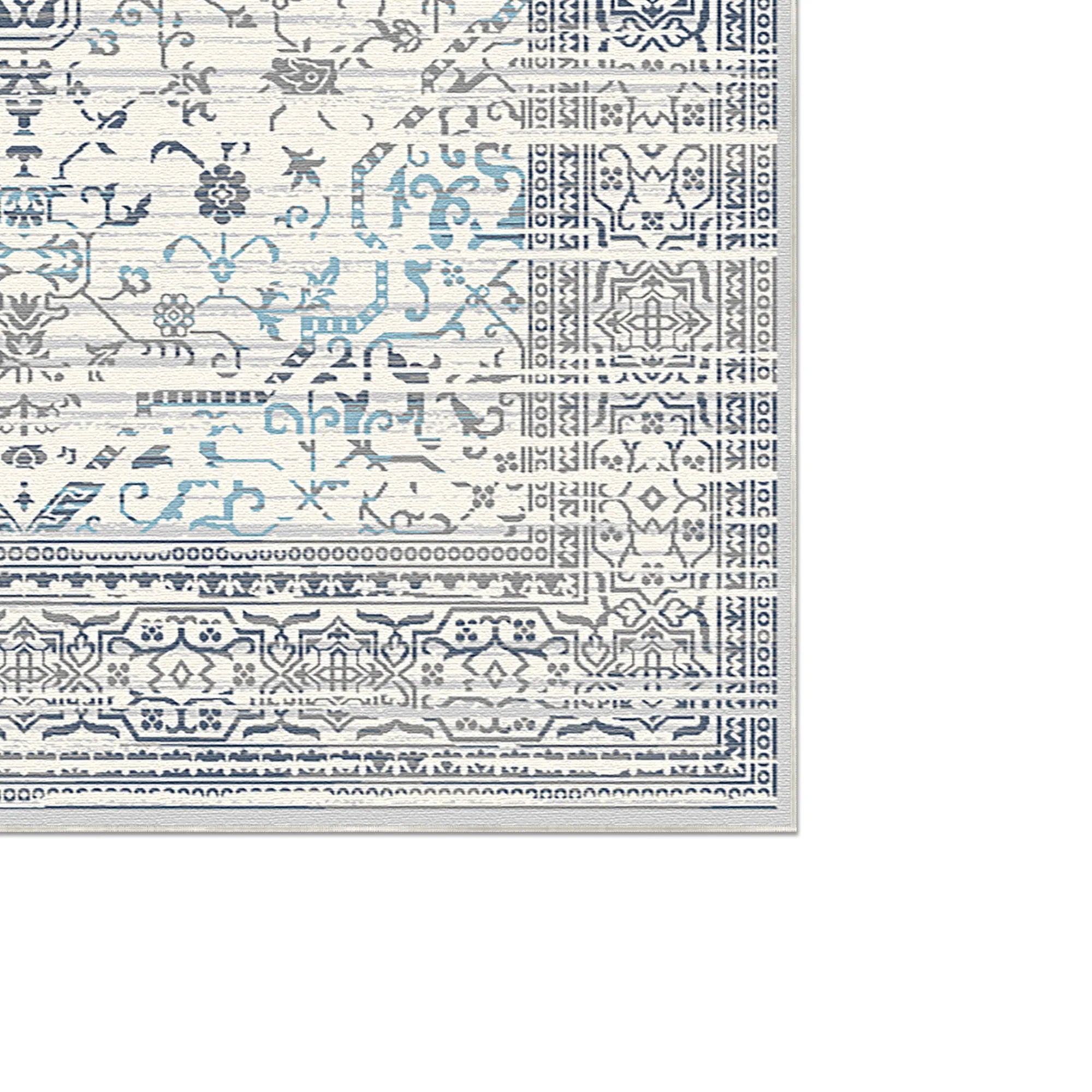 Olympus Sky Floral Waschbarer Teppich