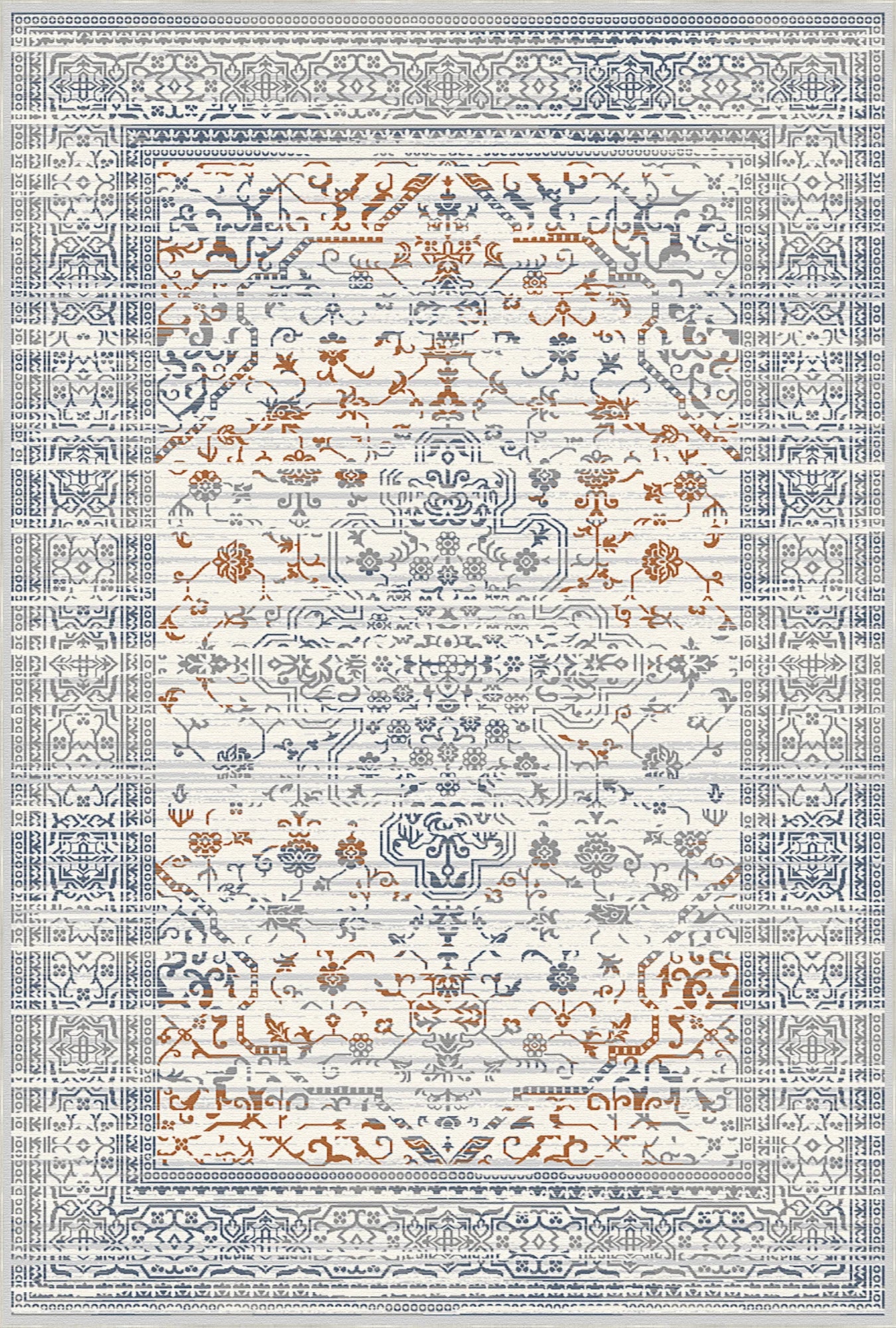 Waschbarer Teppich Olympus Terra Floral