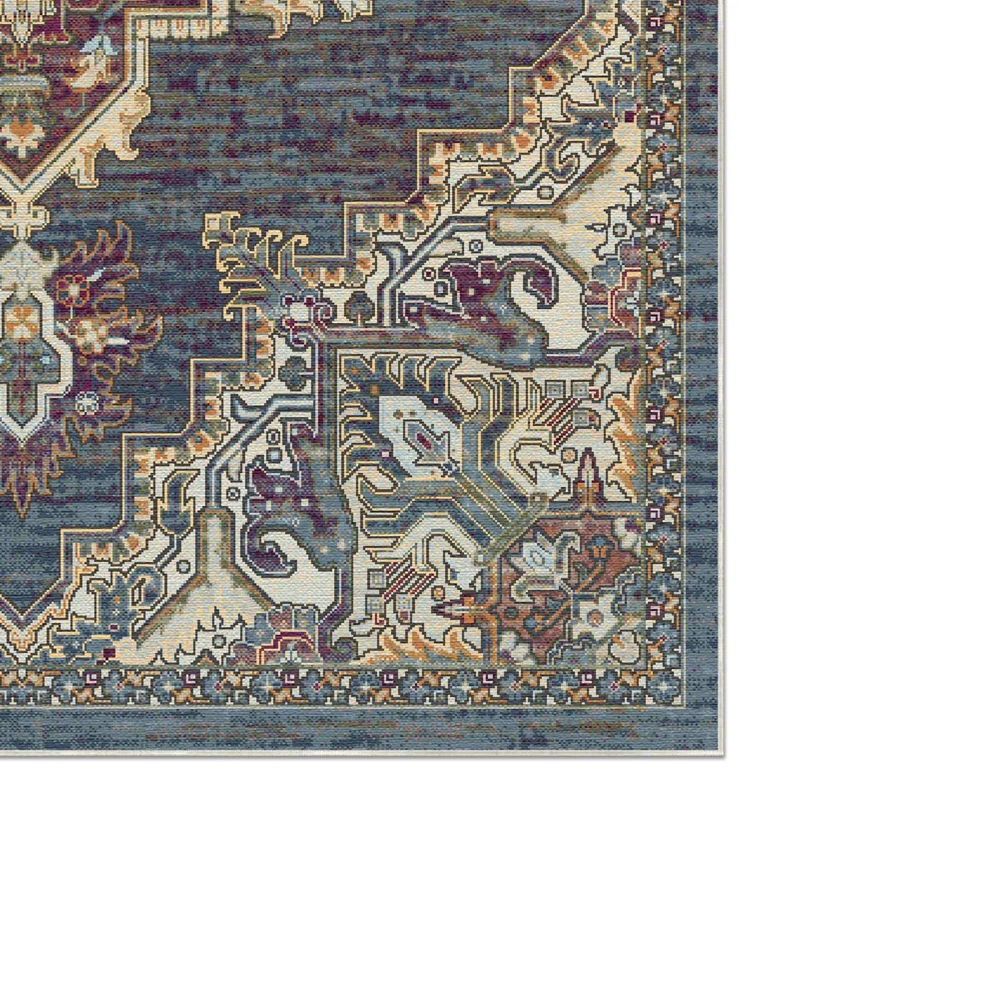 Petra Midnight Traditioneller Medaillon Teppich