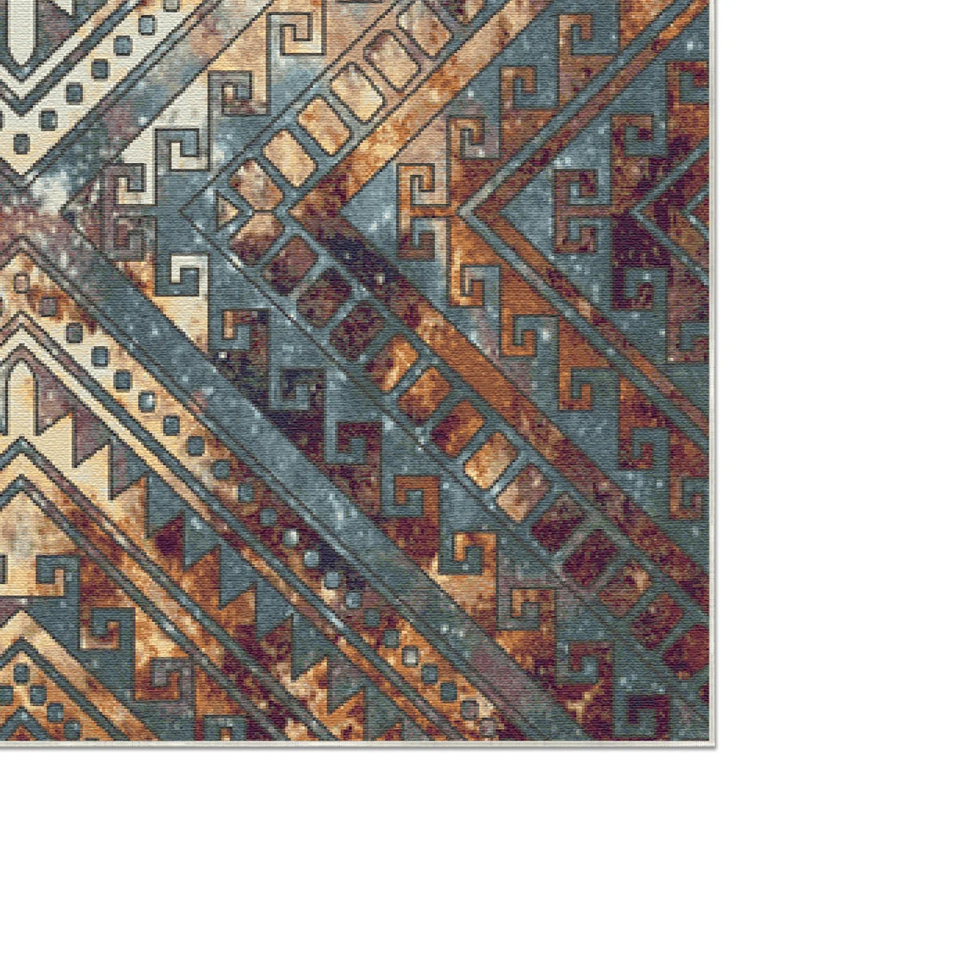 Geometrischer Tribal Teppich Sahara Prismatic