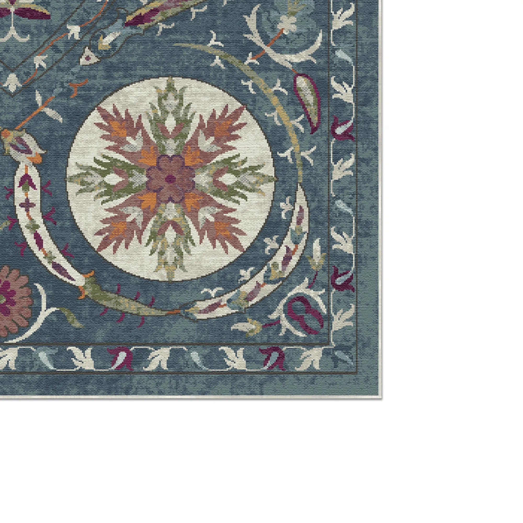 Bukhara Sky Exotic Medallion Teppich