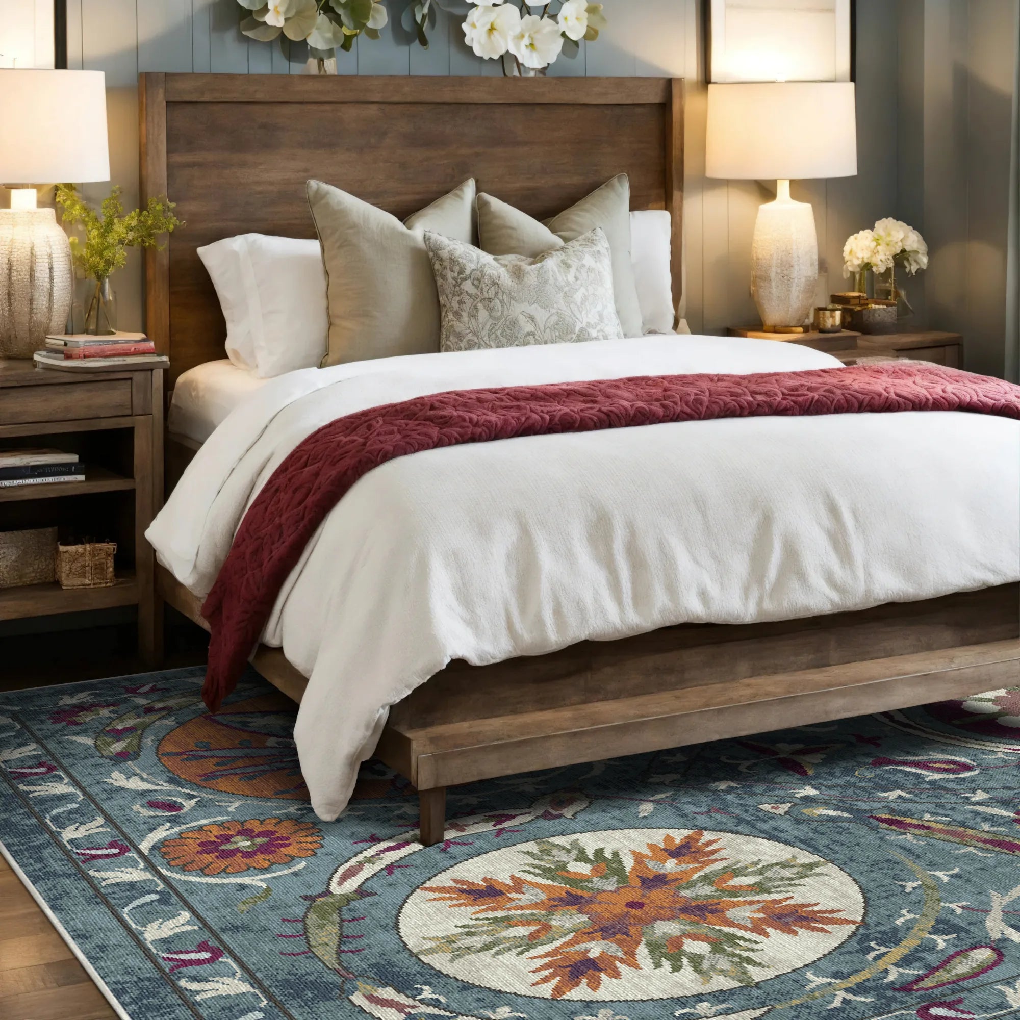 Exotischer Medaillon Teppich Bukhara Twilight