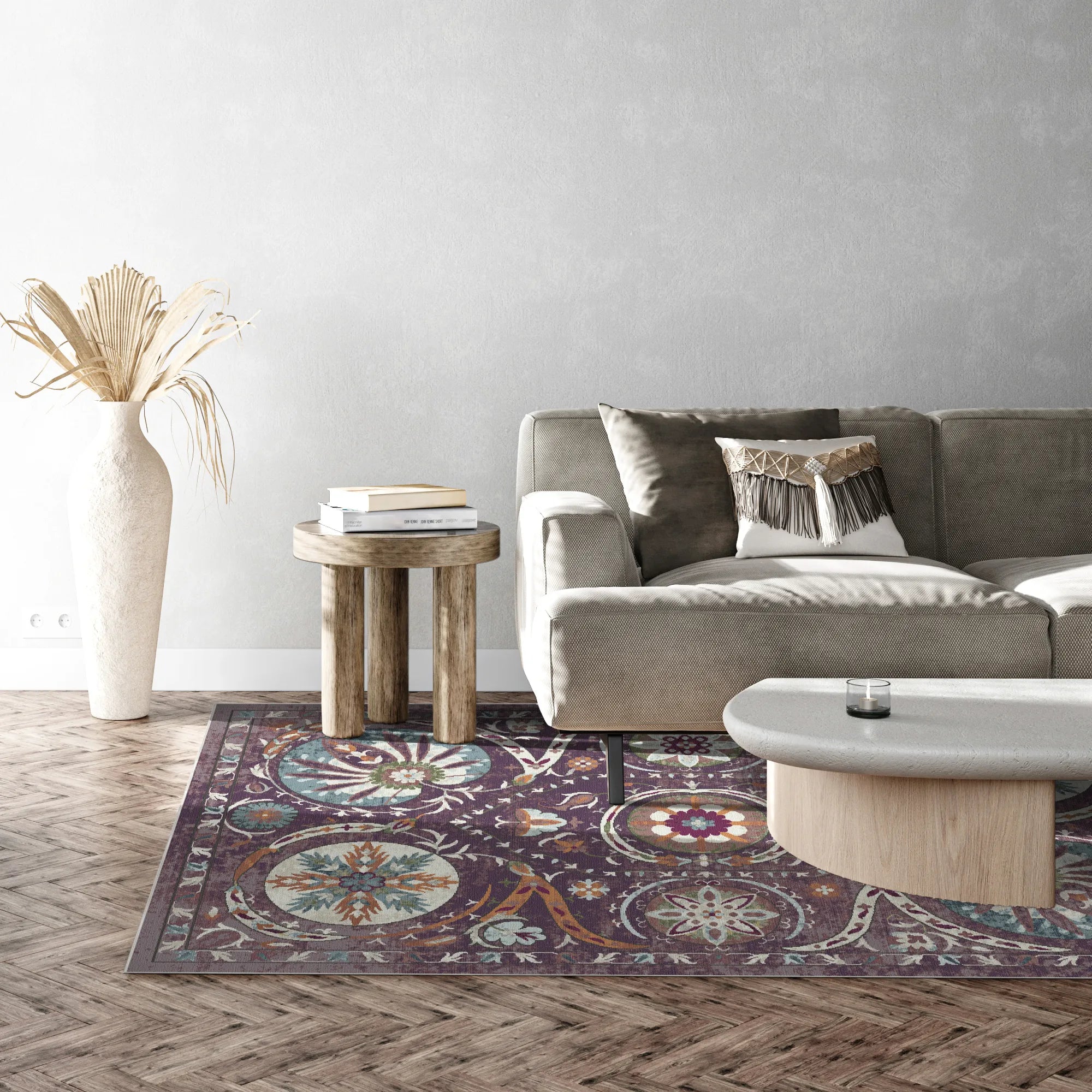 Buchara Maulbeer Medaillon Teppich