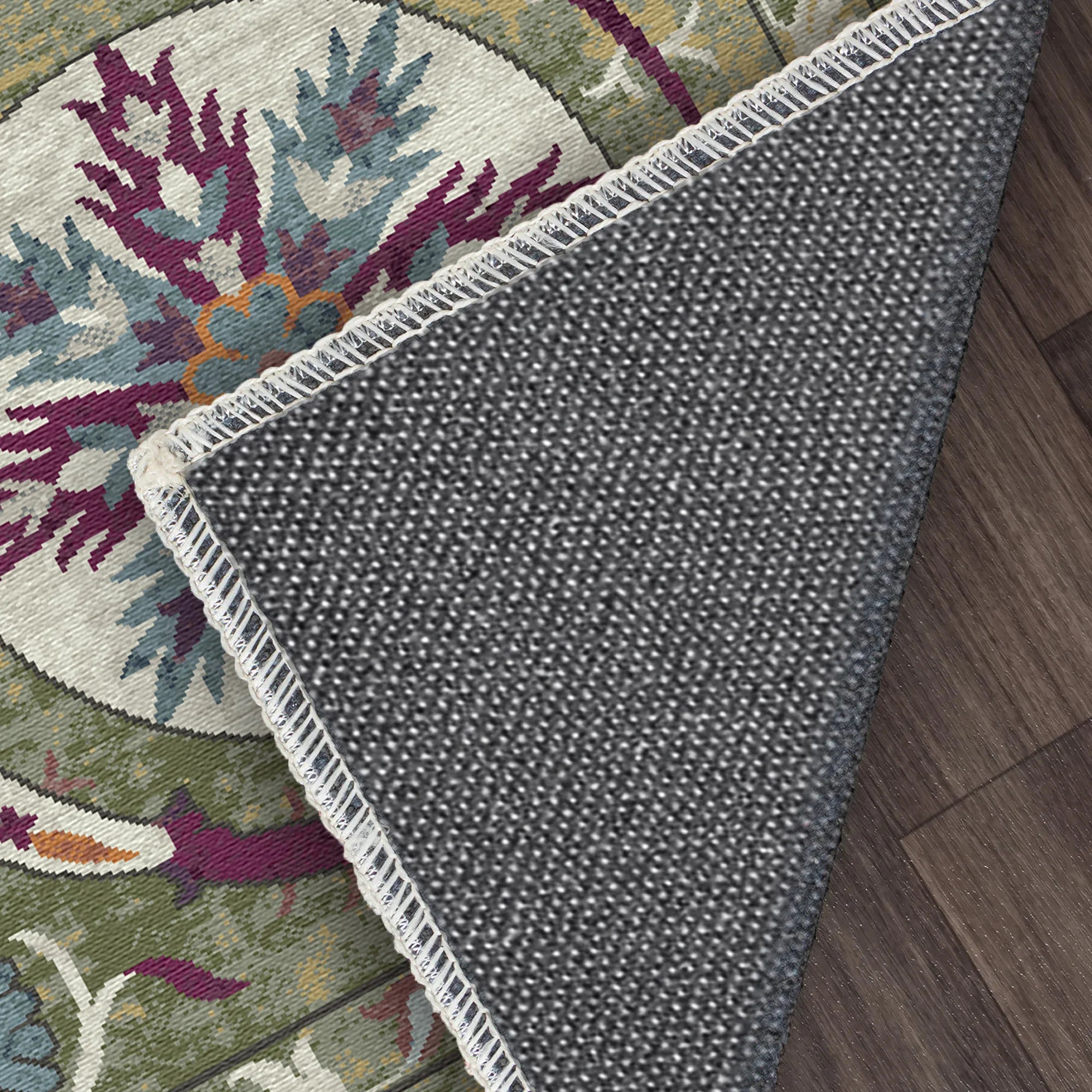 Buchara Olive Exotic Medallion Teppich