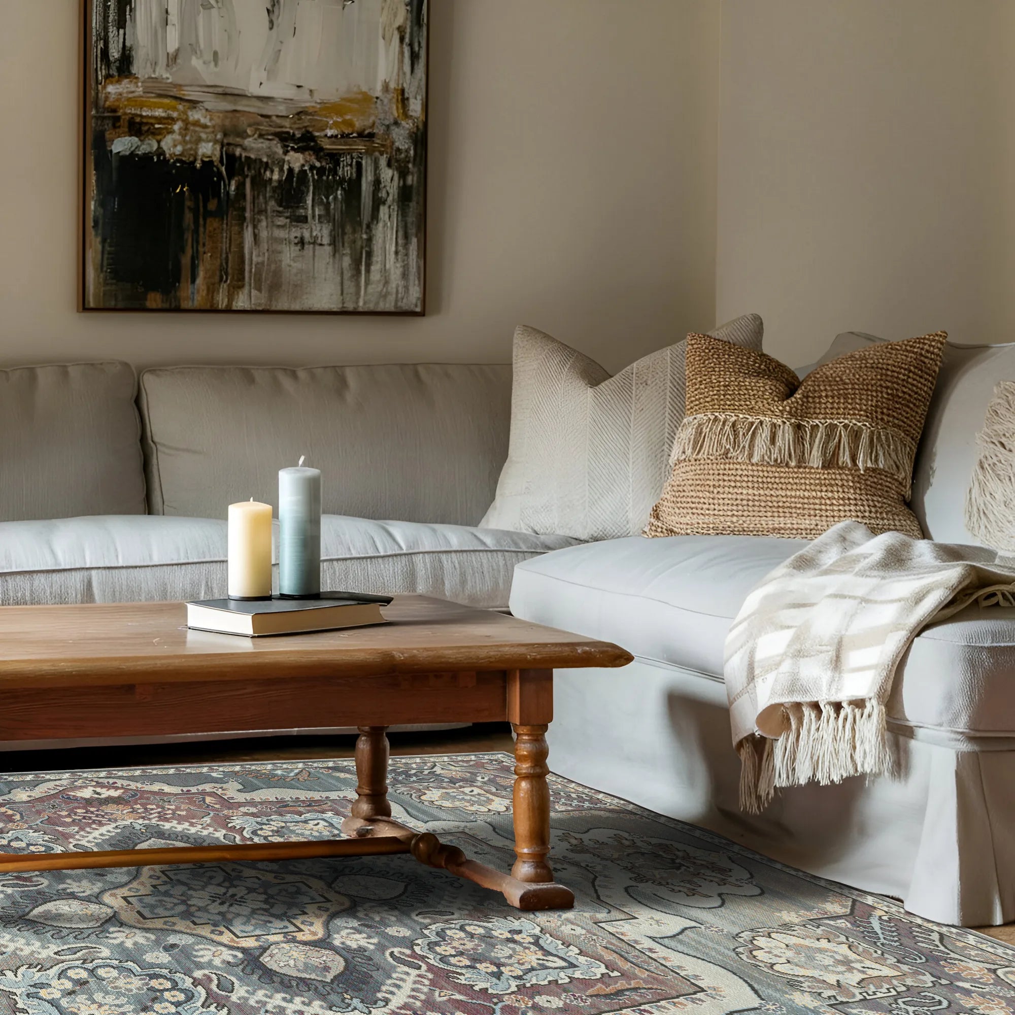 Sultanischer Rosen Königsmedaillon Teppich