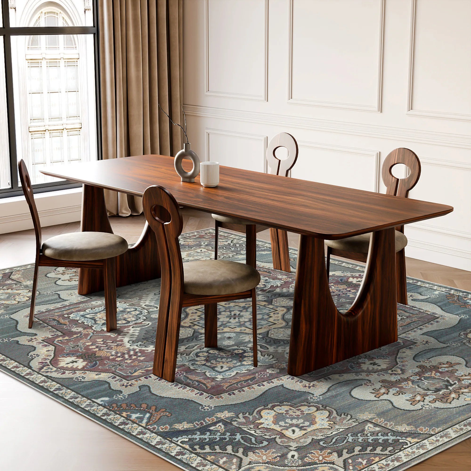 Sultanischer Rosen Königsmedaillon Teppich