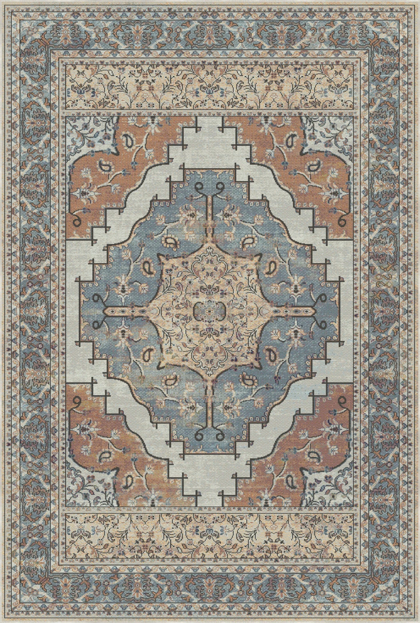 Loom Oasis Paisley Blumenteppich